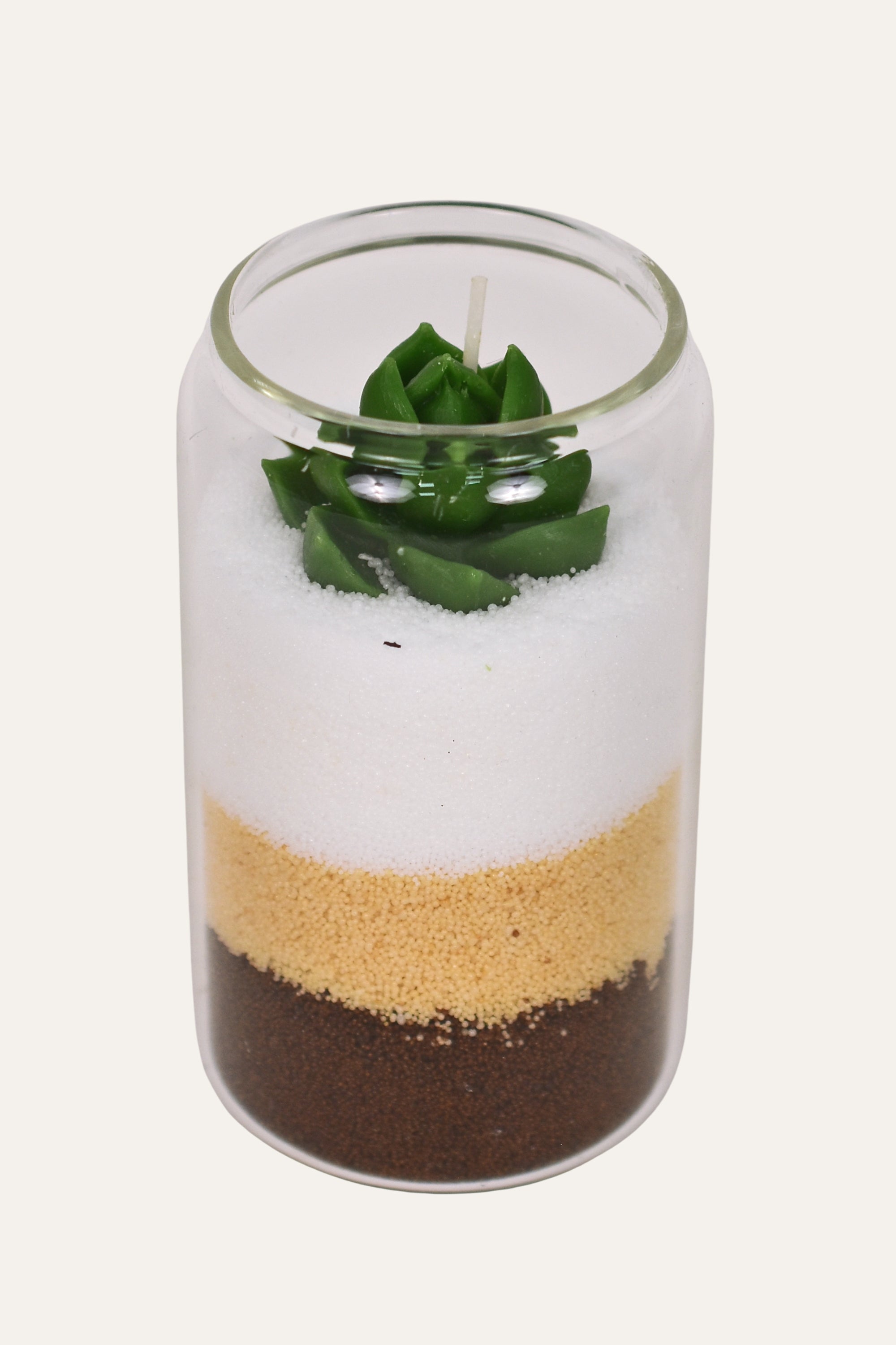 Candle in a glass jar
