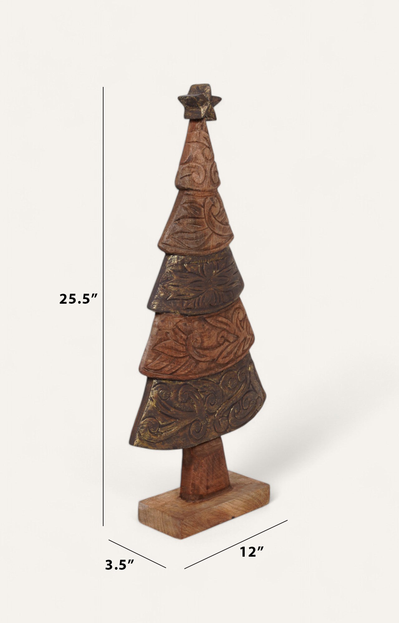 wooden Christmas tree