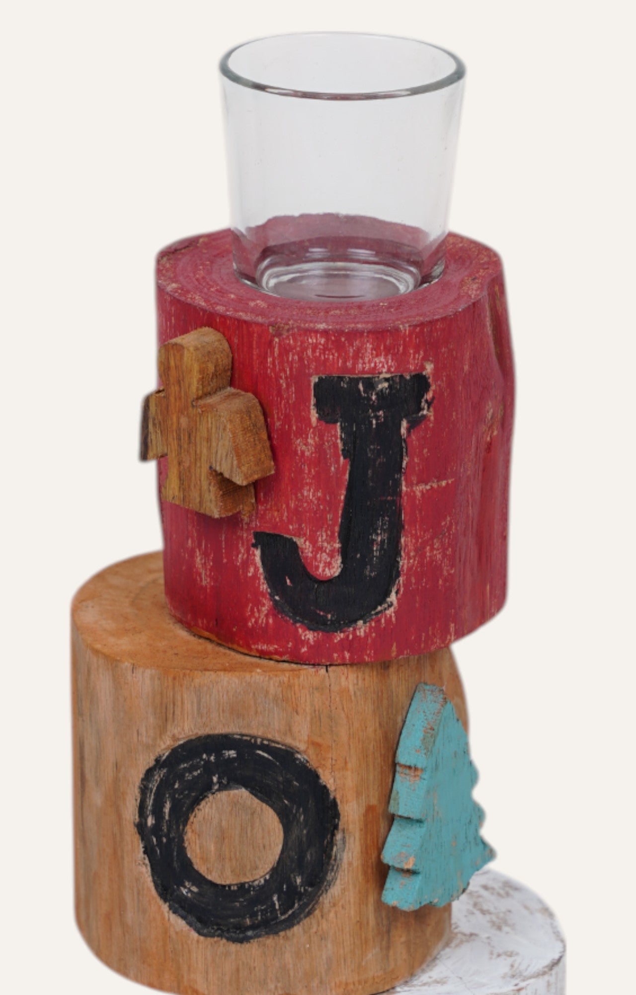 Decorative Joyful Candle Holder