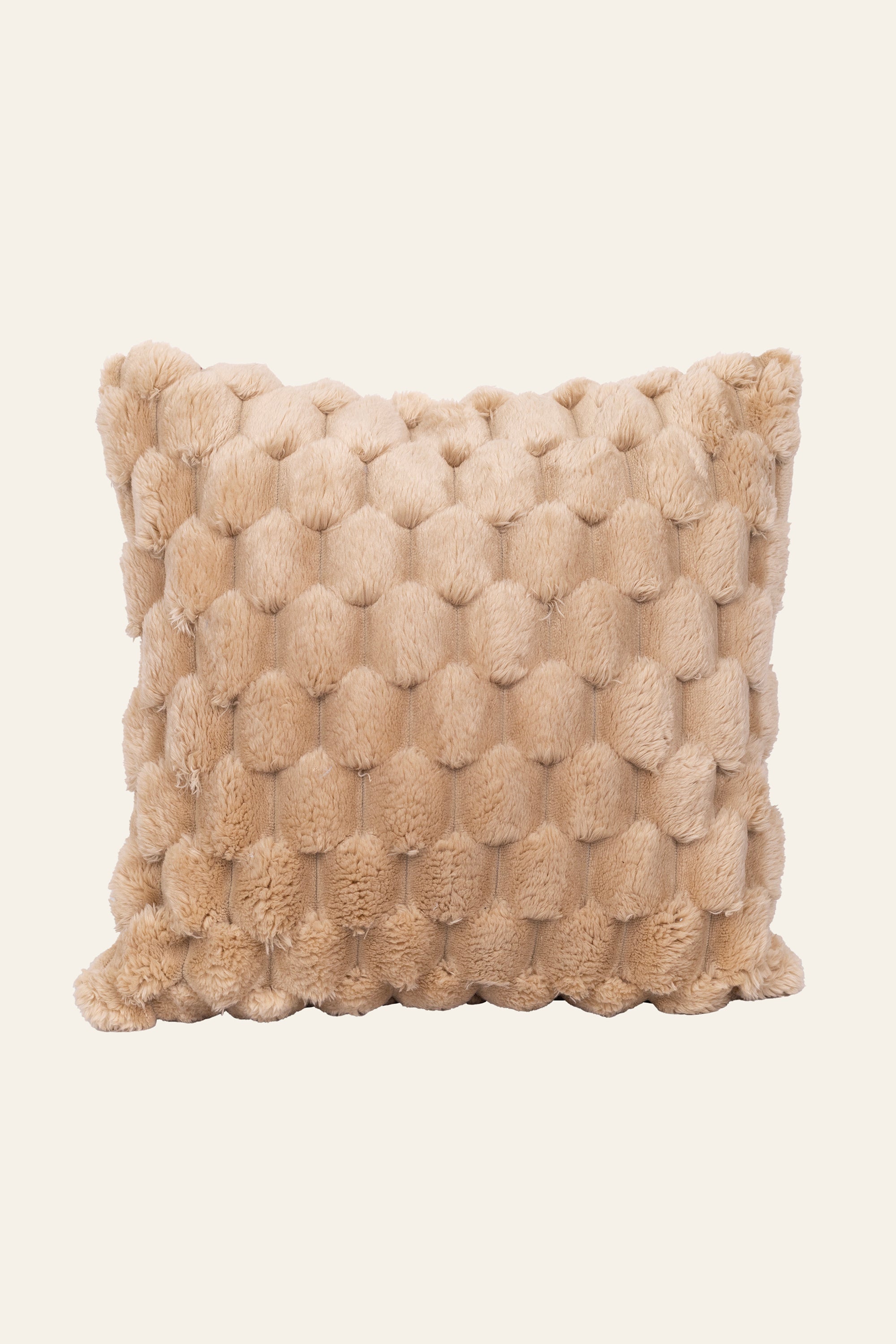 Camel Brown Textured Cushion for sofa décor