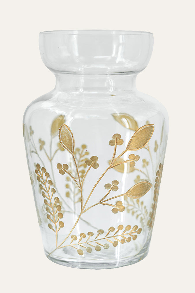 Clear Glass Flower Vase Décor