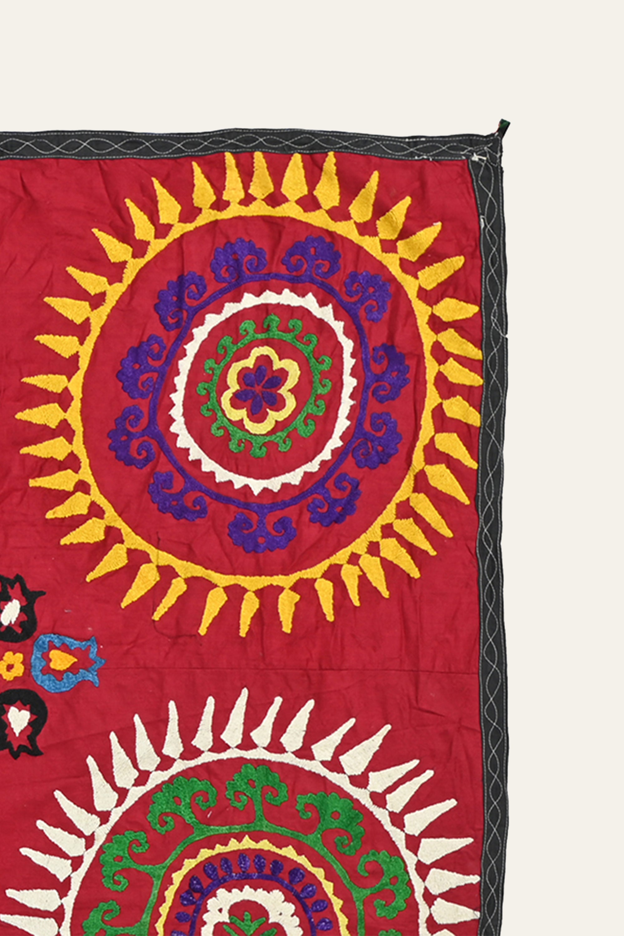 Colorful Suzani textile wall art