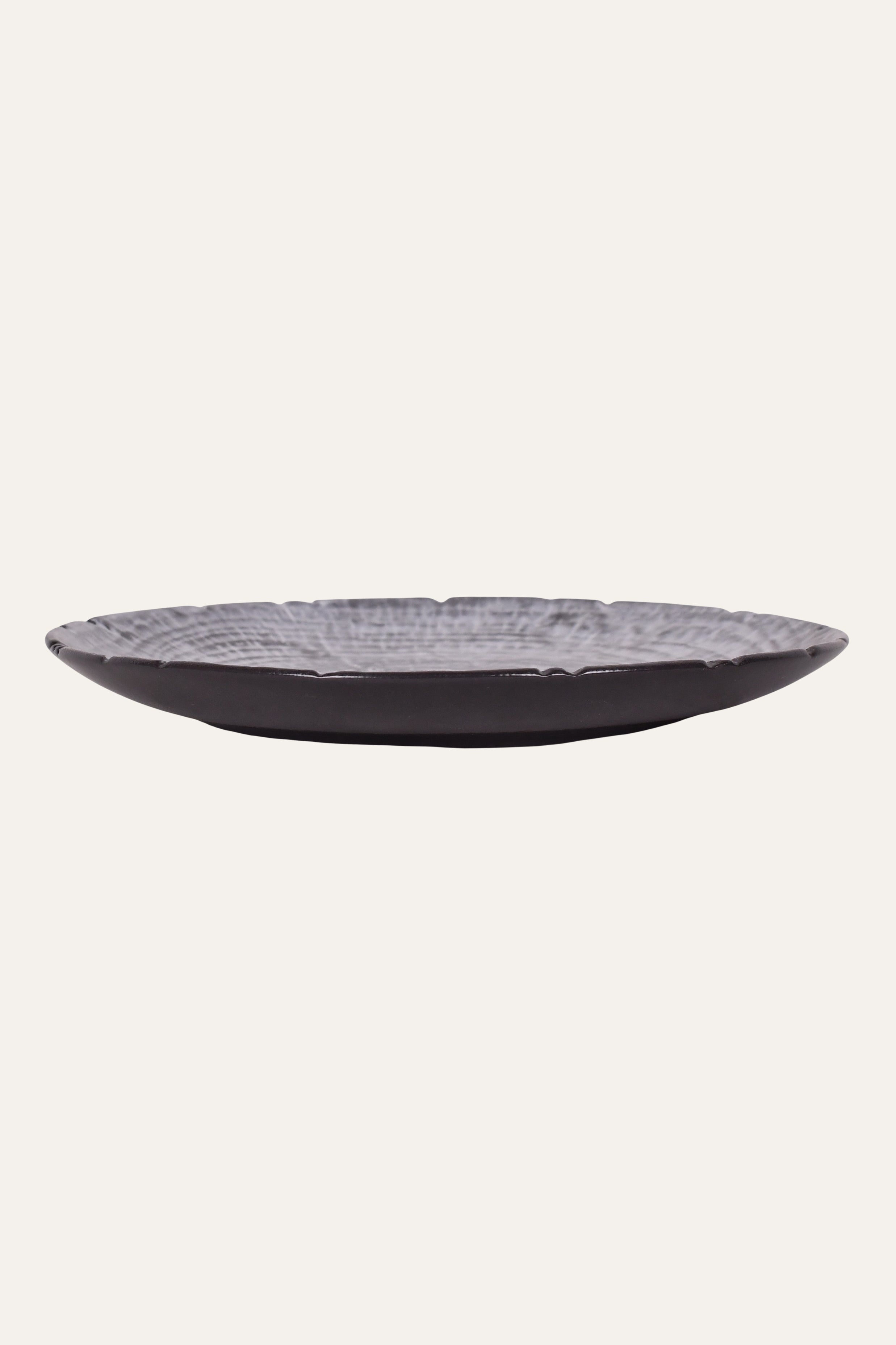 Concentric Ring Ceramic Plate Small for modern dining