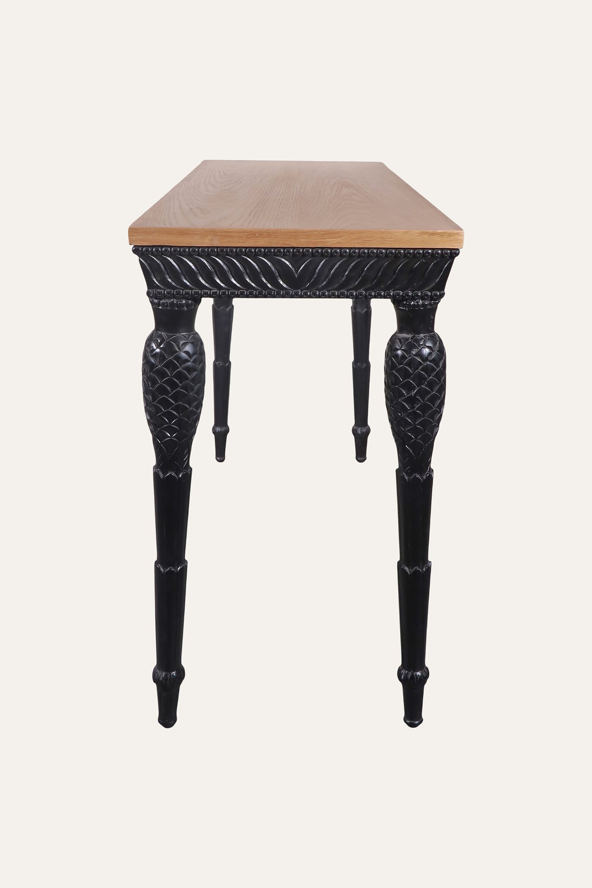 Console Table with Wooden Top