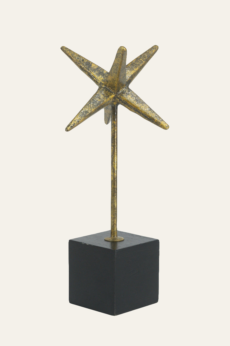 Contemporary Gold Star Sculpture