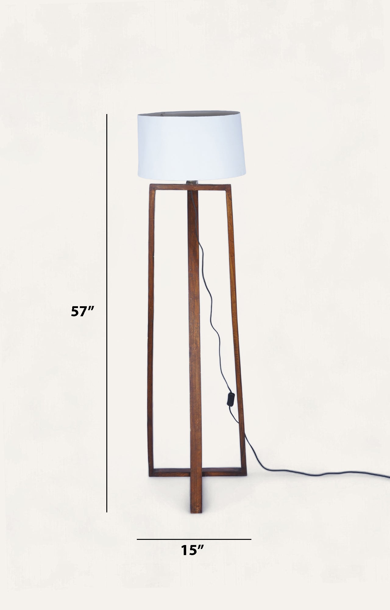Contemporary floor lamp_size