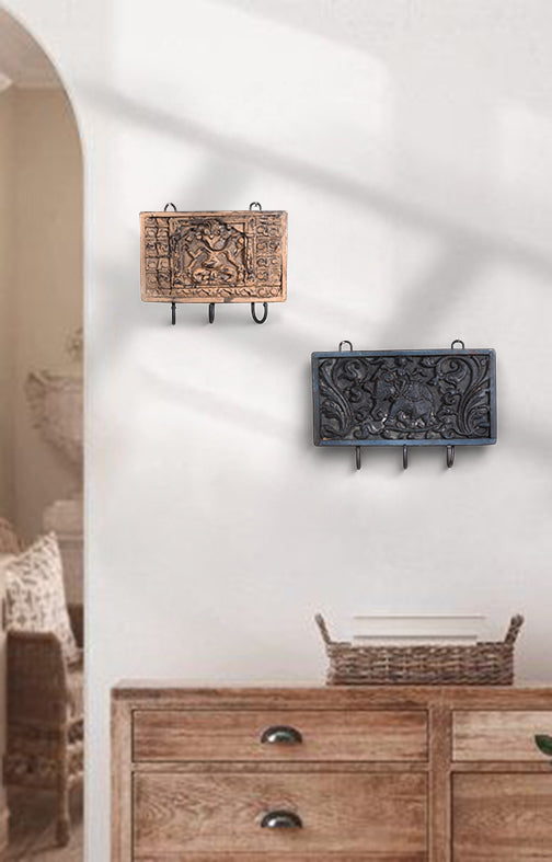 Elephant Carved Panel