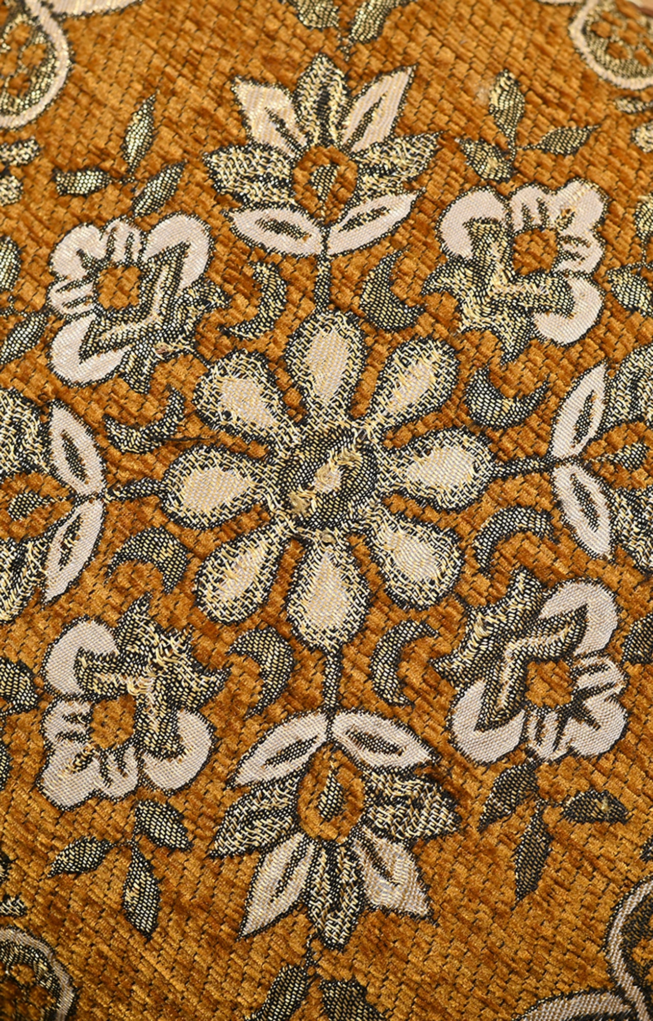 Mustard Embroidered Cushion Cover