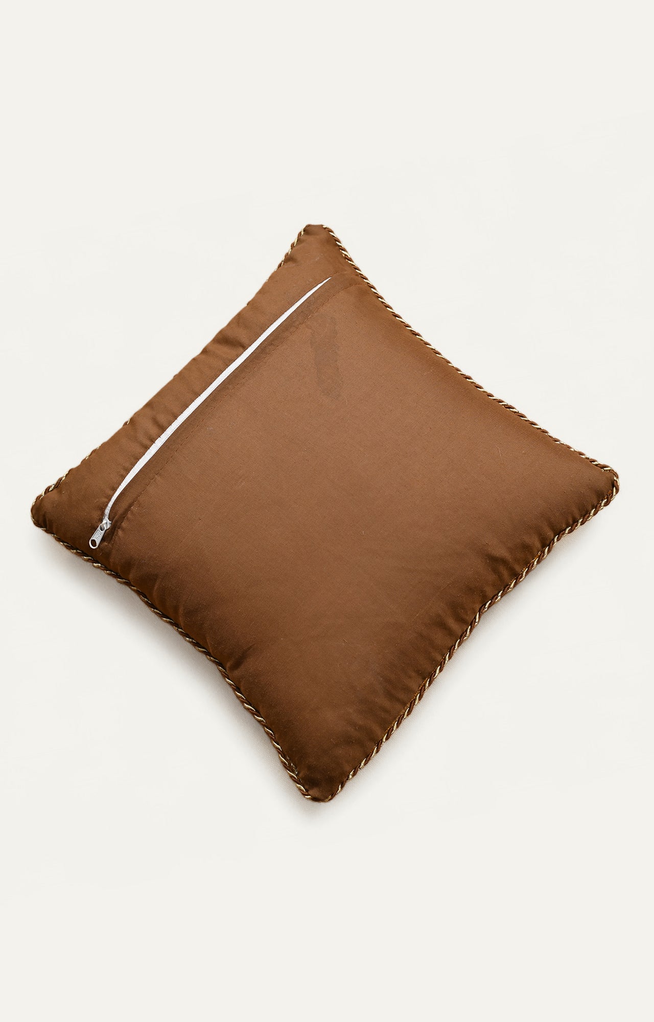 Mustard Embroidered Cushion Cover