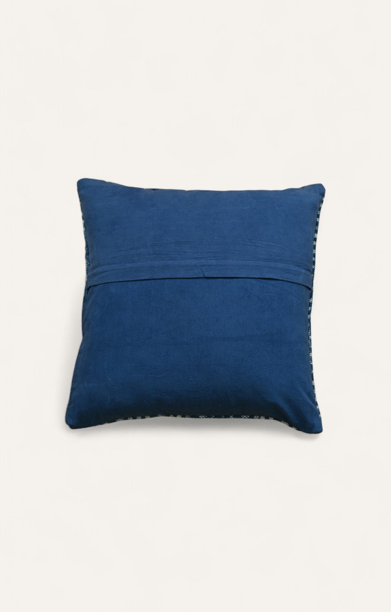 Athena Indigo Blue Print Cotton Linen Cushion