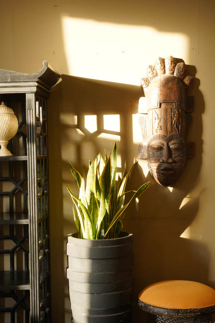 Layered Black Planter - Medium