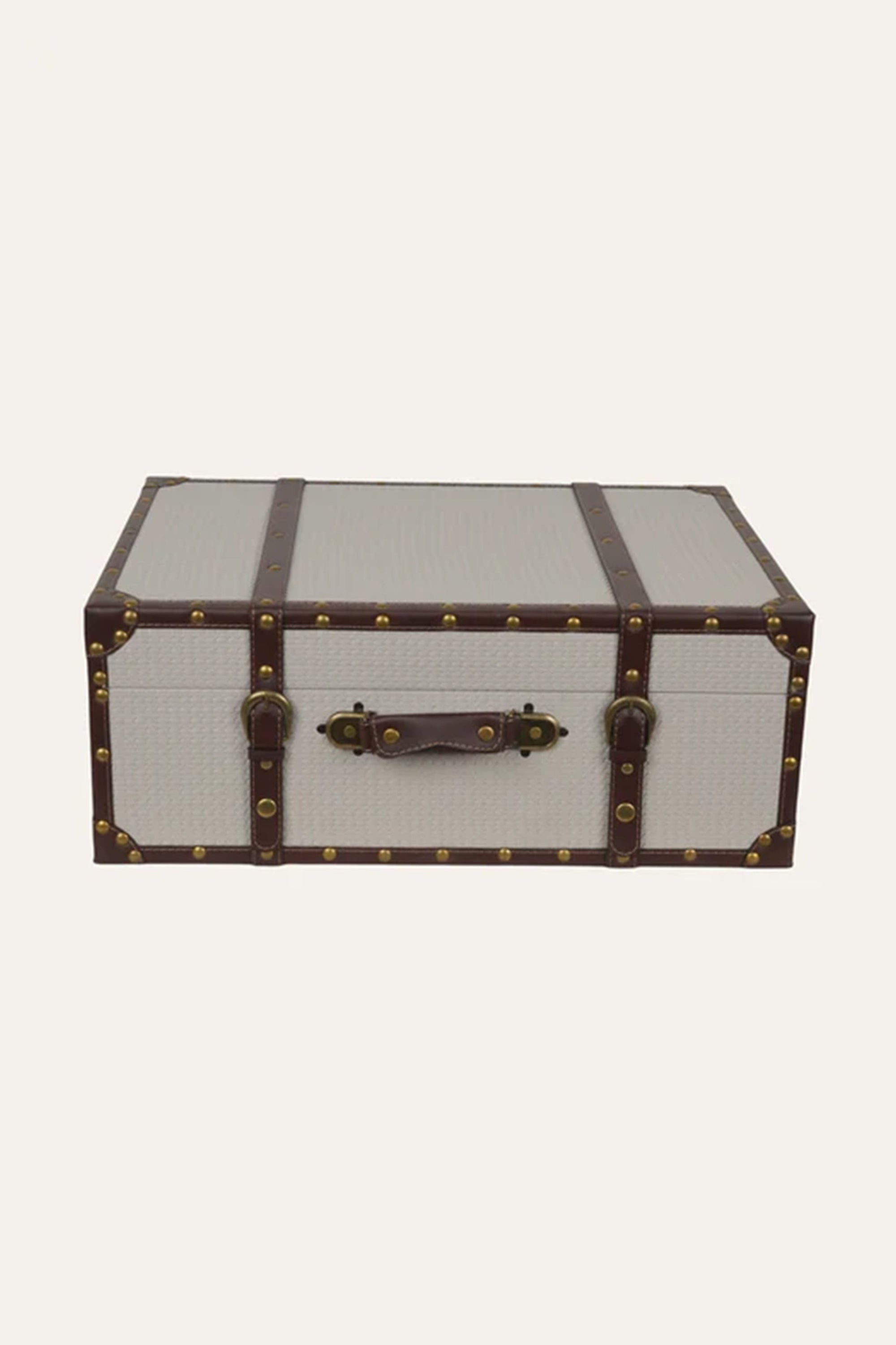 Vintage Trunk Style Storage Box - Medium