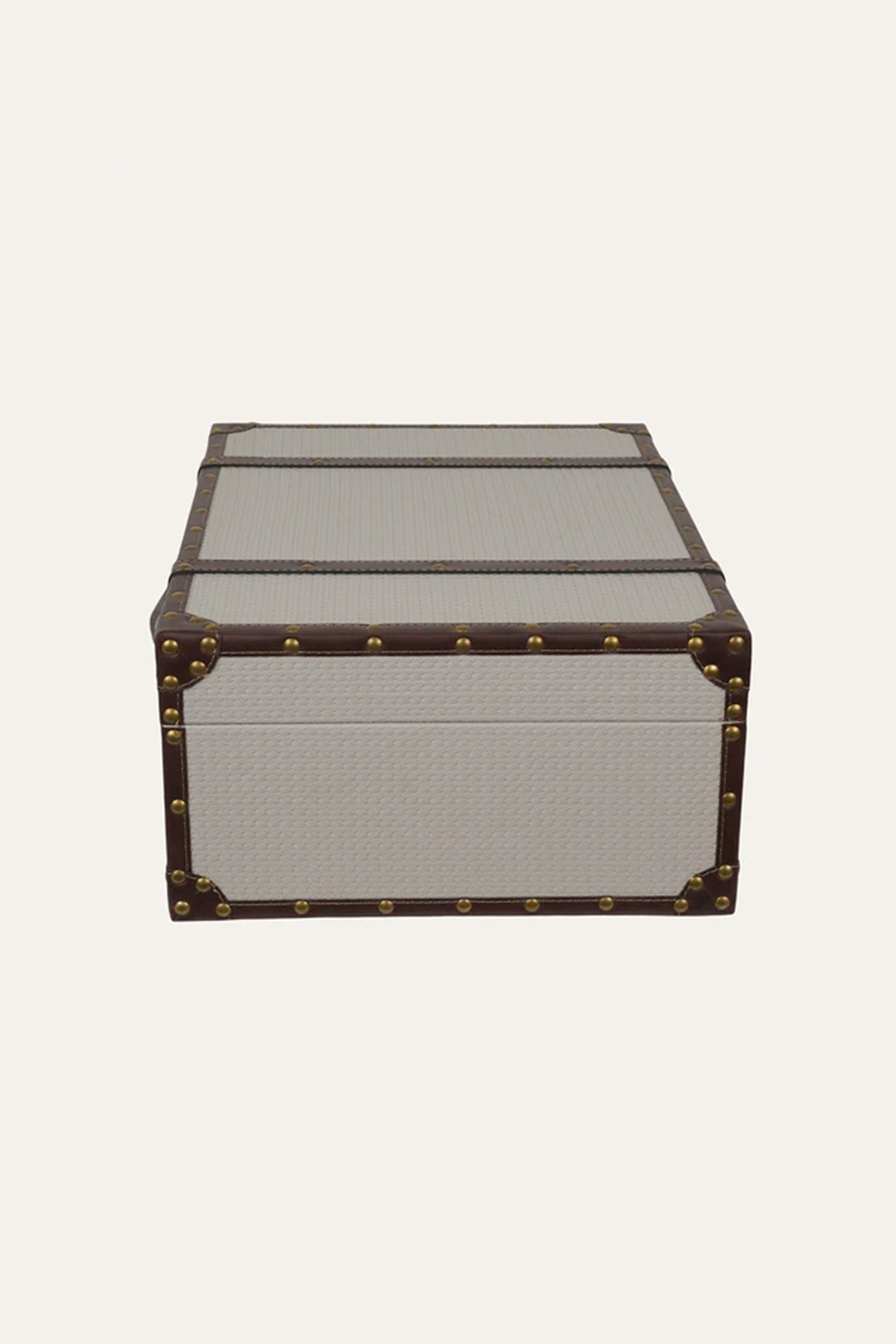 Vintage Trunk Style Storage Box - Medium