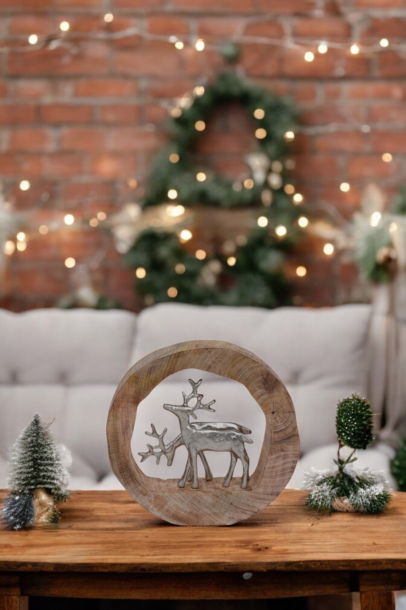 Reindeers In Wood