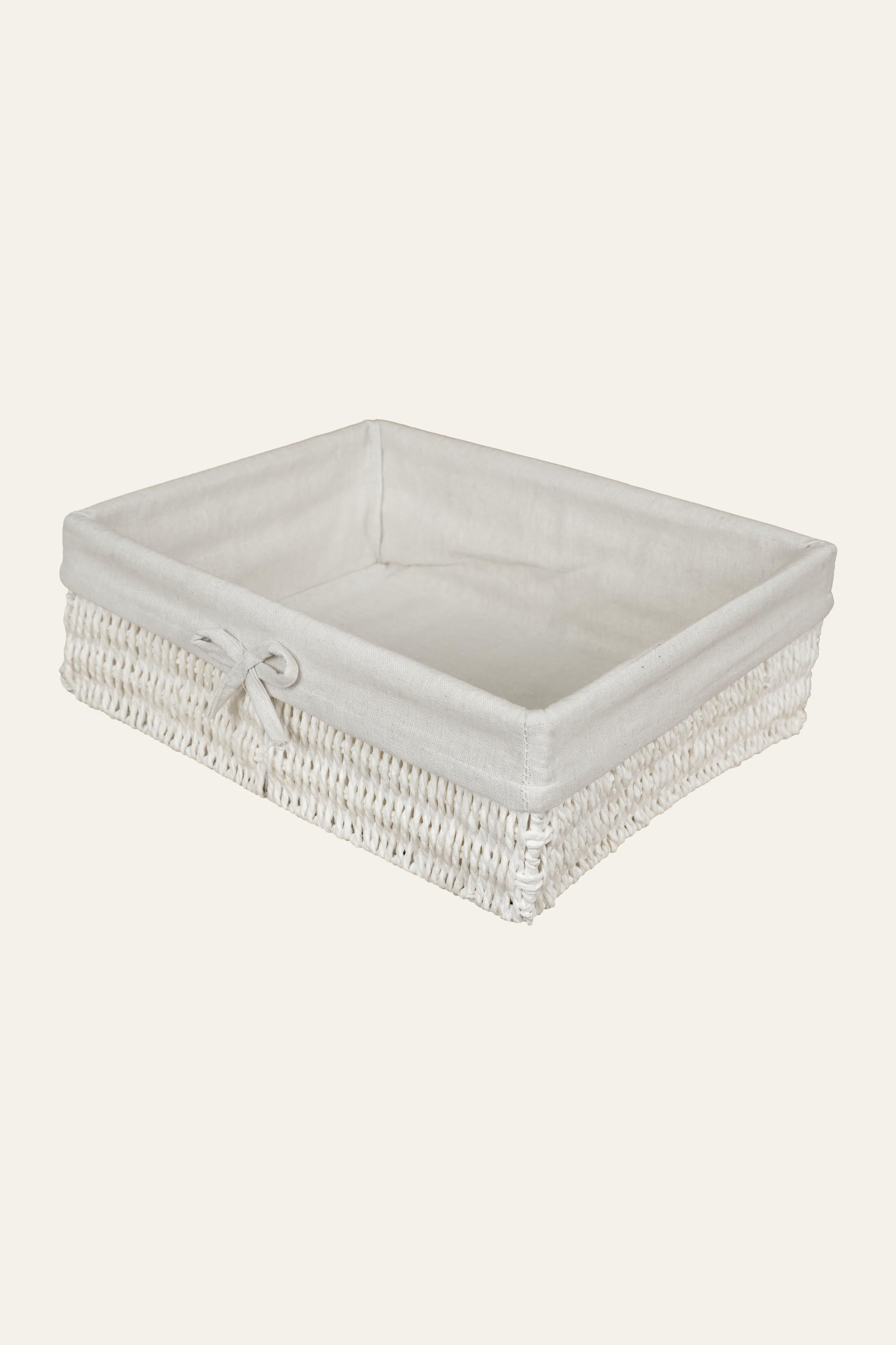 Storage Basket with Fabric Liner - Large