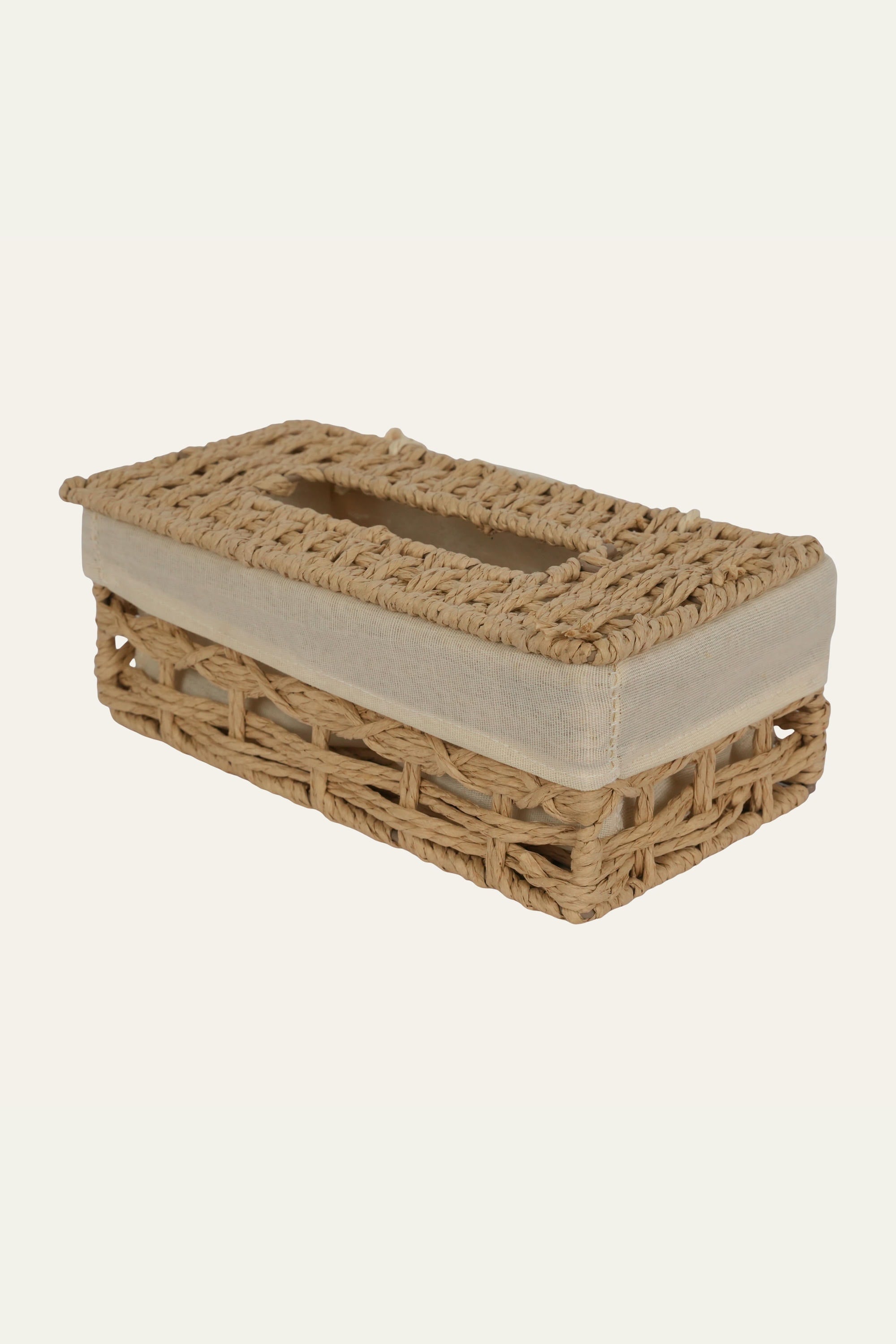 Woven Paper & Cotton Tissue Box