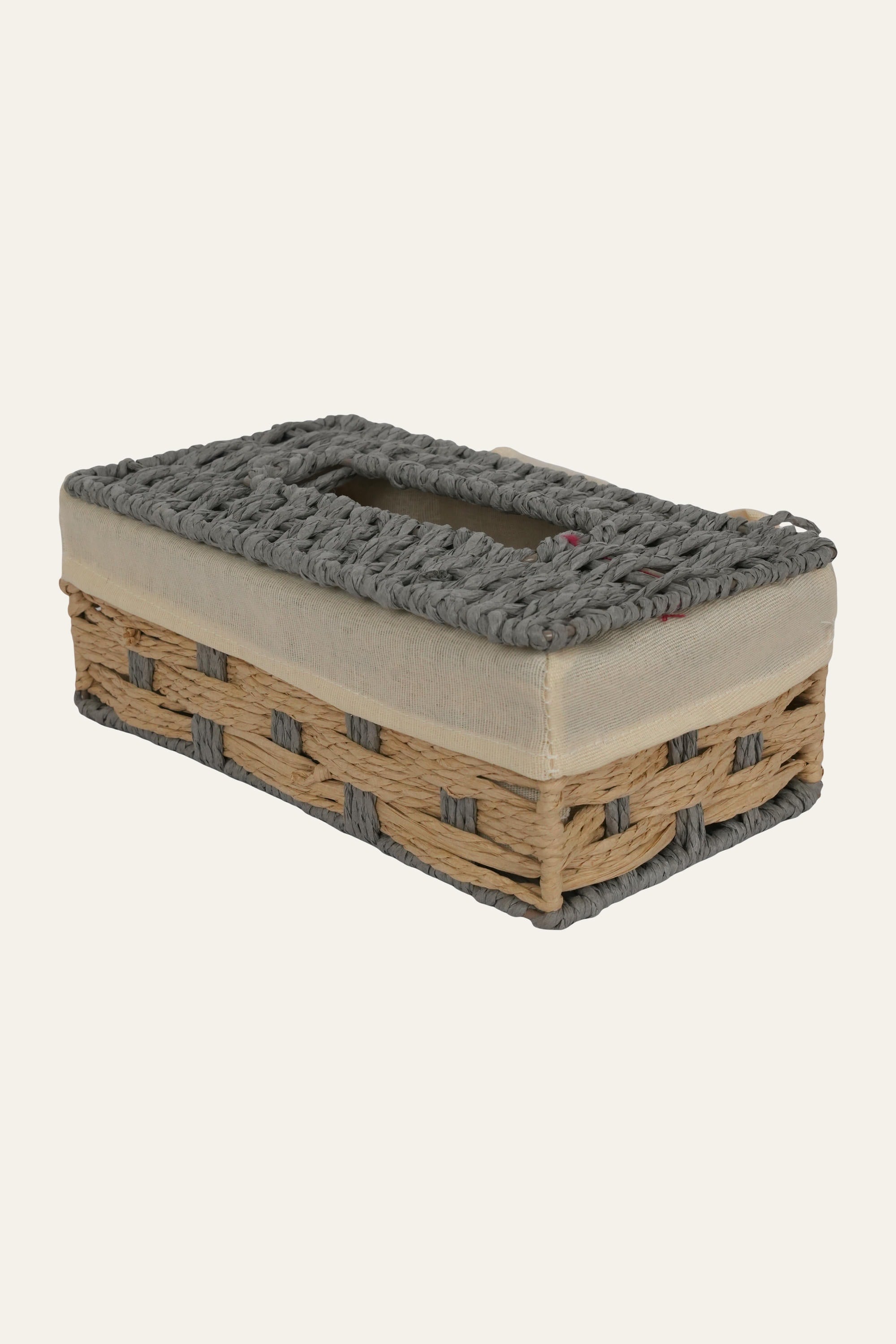 Two-Tone Woven Tissue Box