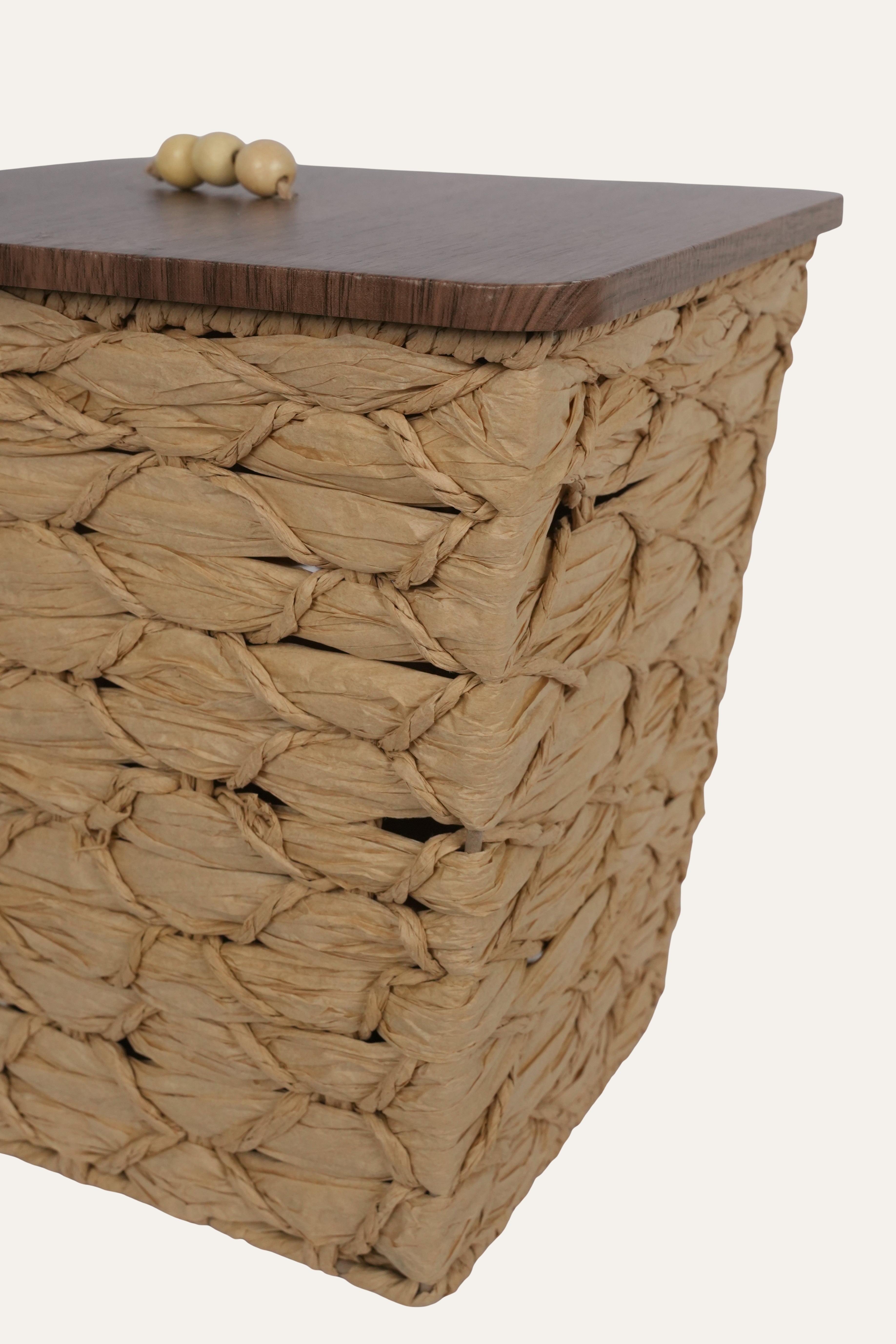 Elegant Storage Lidded Basket