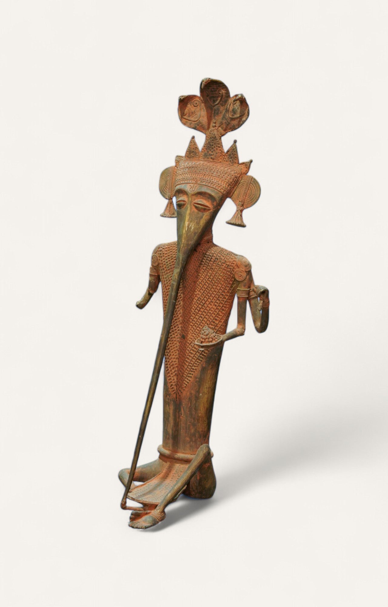 Handcrafted Dhokra Art Brass Ganesha Tribal Sculpture