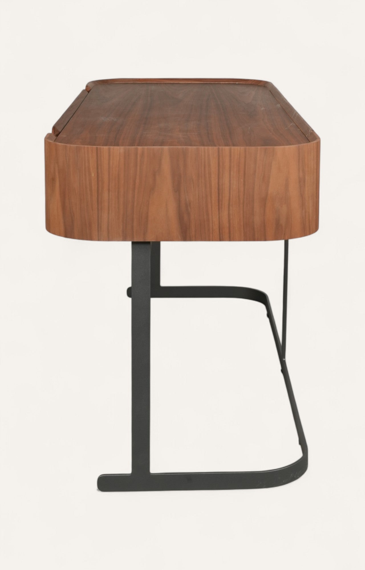 Modern Walnut Wood Writing Desk