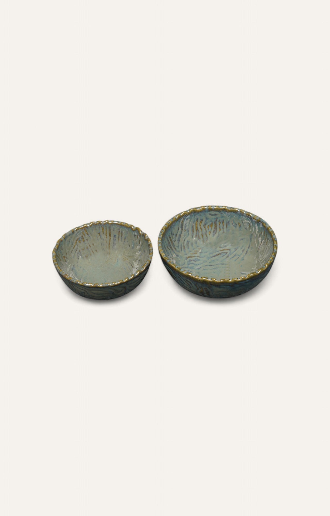 Ripple-Edged Ceramic Bowl (Large)