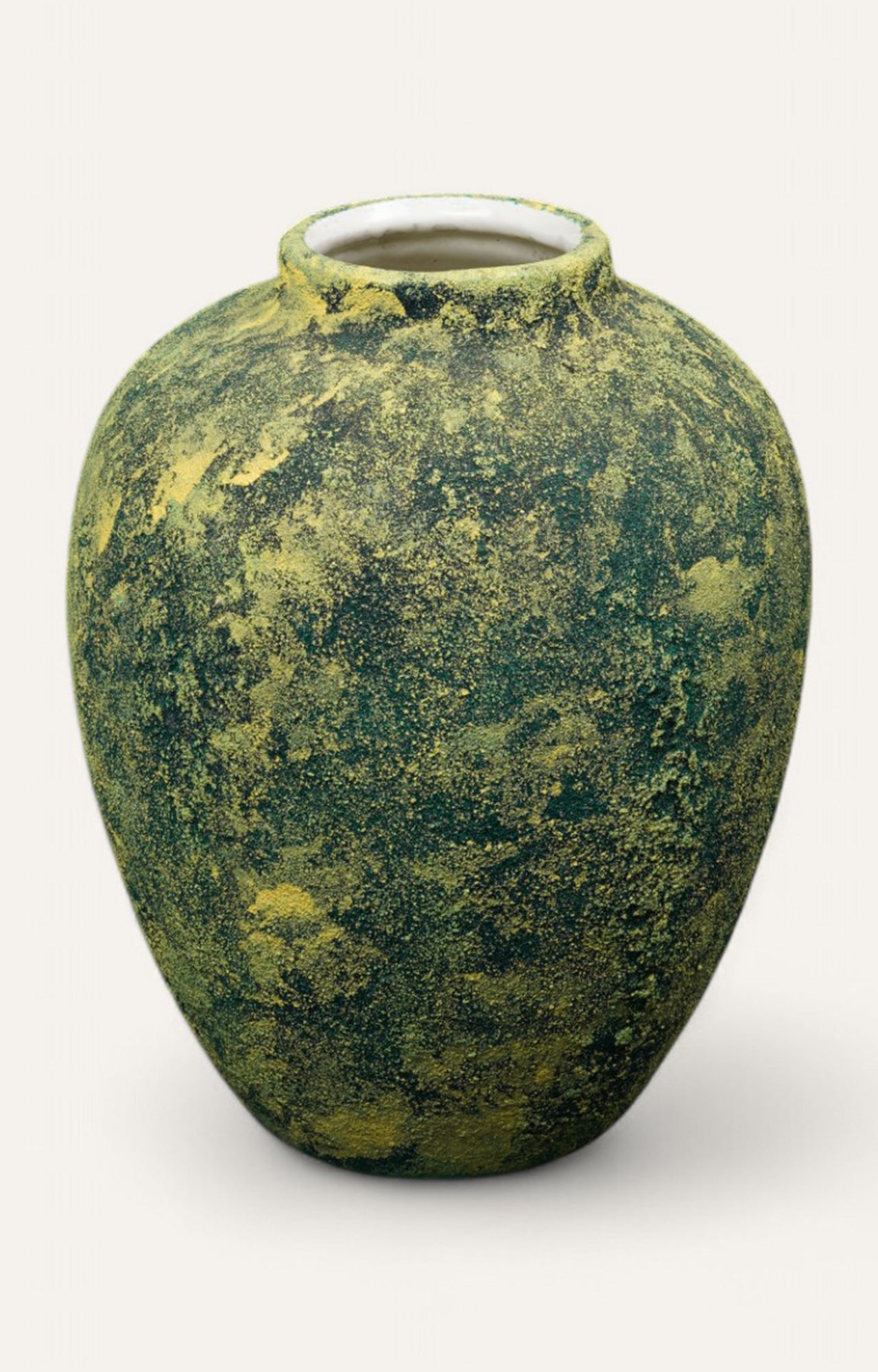 Moss Patina Ceramic Vase