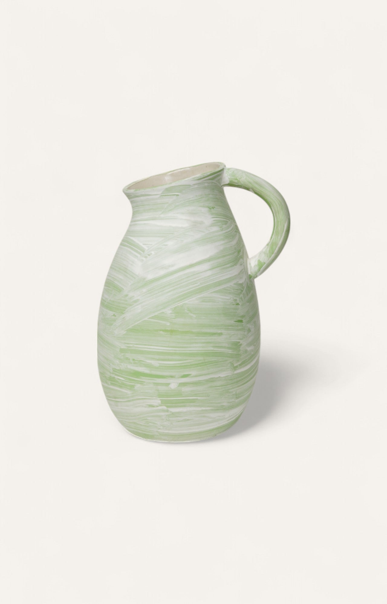 Swirled Celadon Ceramic Jug