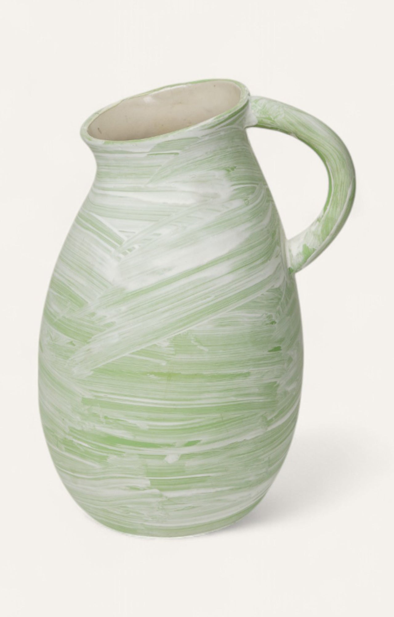Swirled Celadon Ceramic Jug