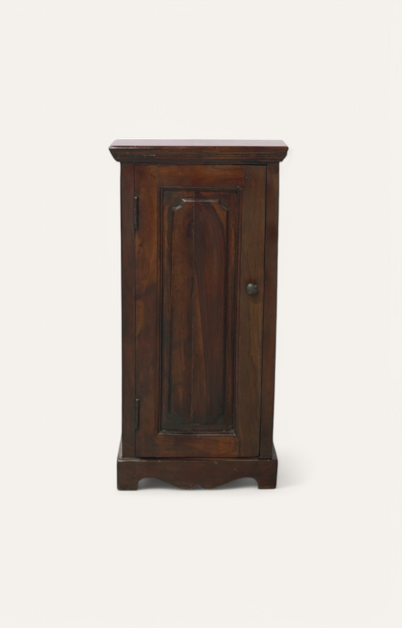 Elf Tall Single Door Wooden Corner Cabinet