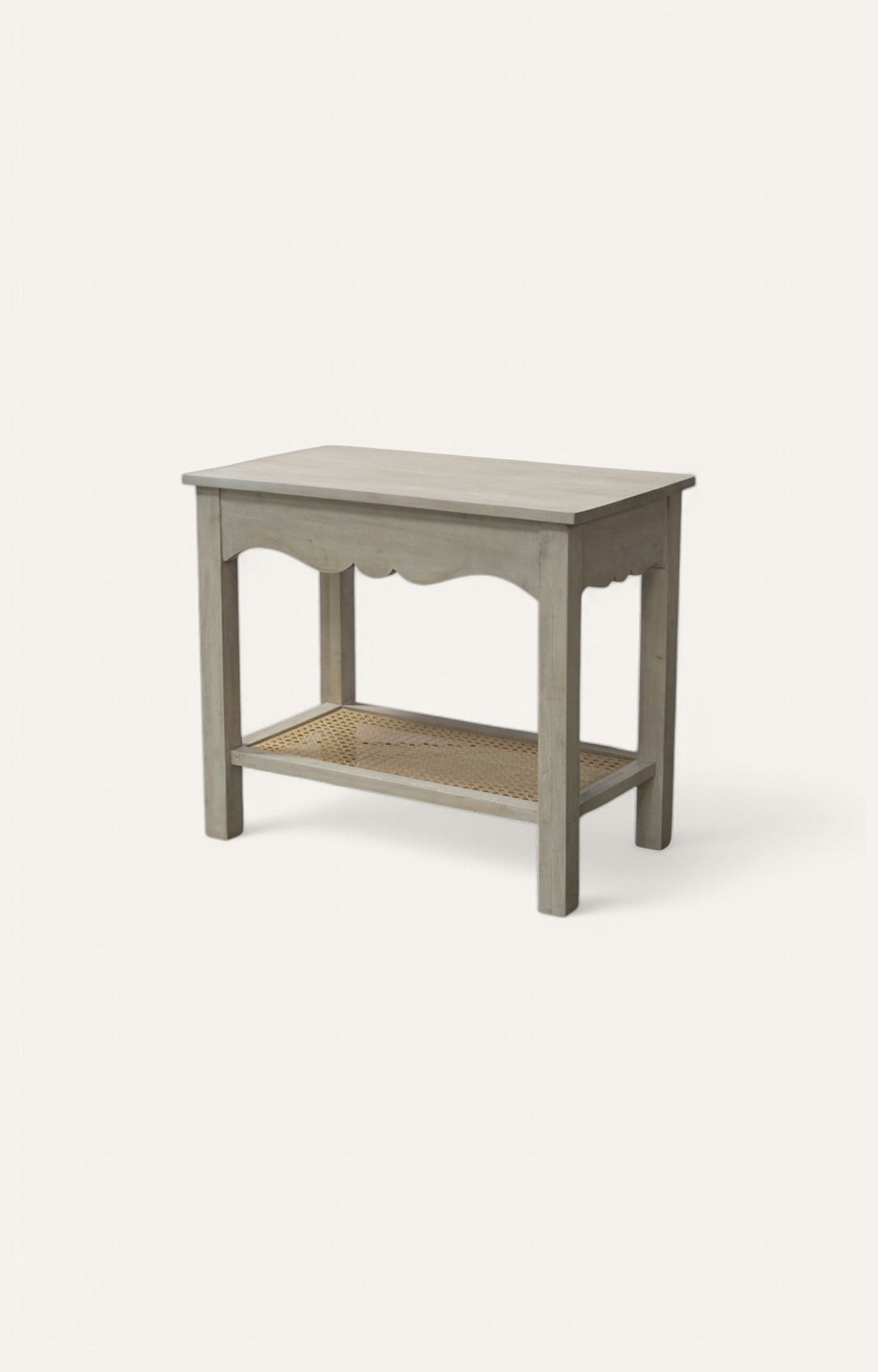 Gustavian Wood and Cane Side Table