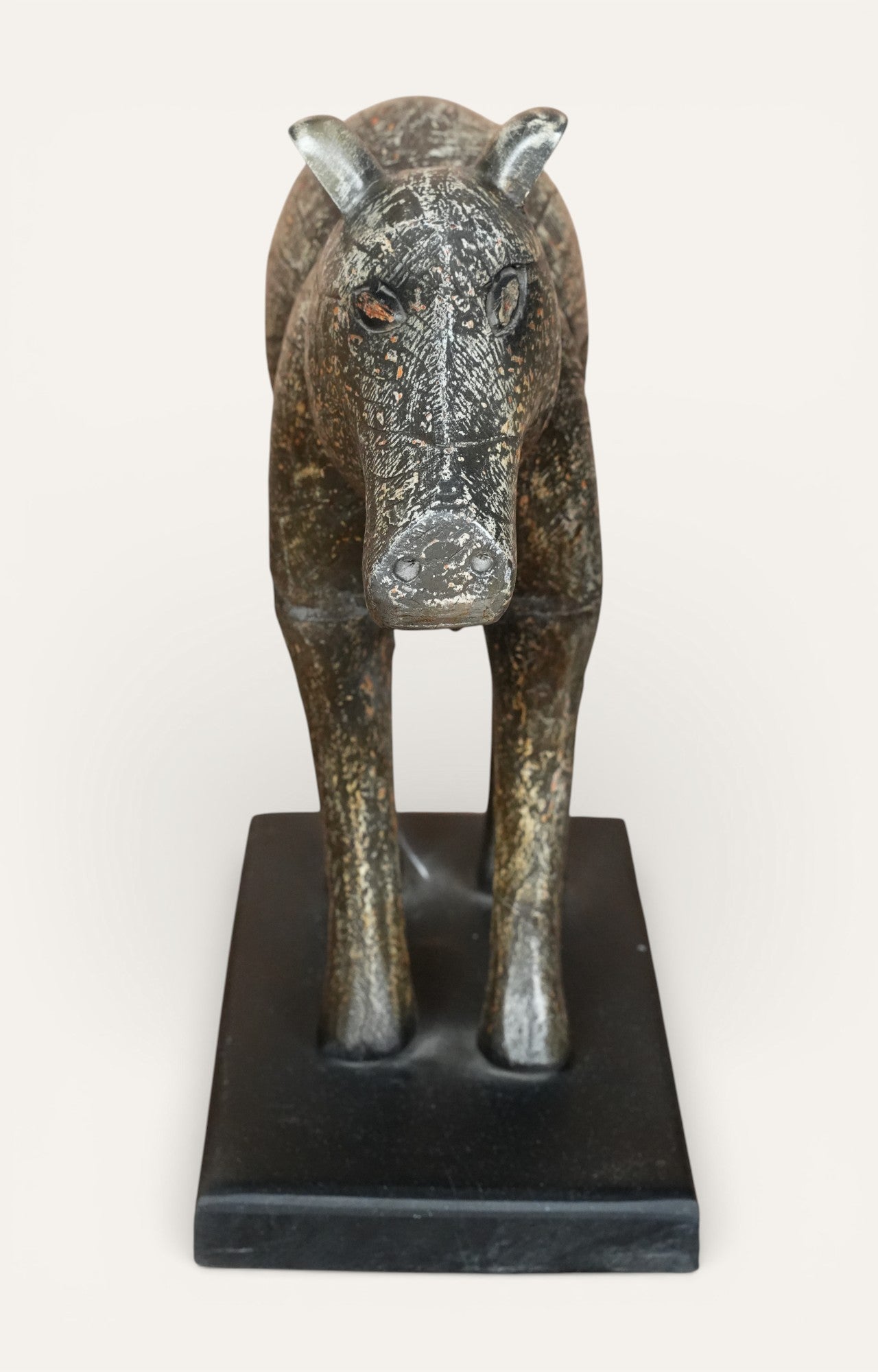 Wooden Horse Figurine