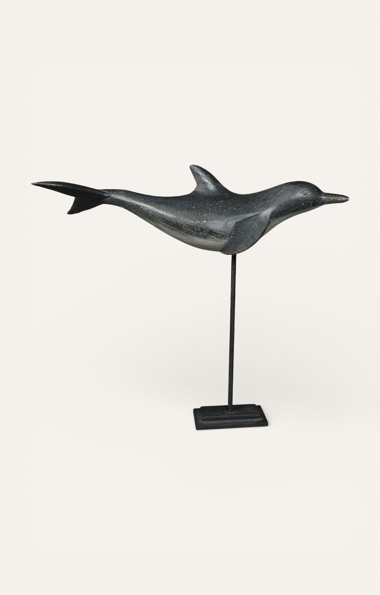 Flying Dolphin Metal Sculpture