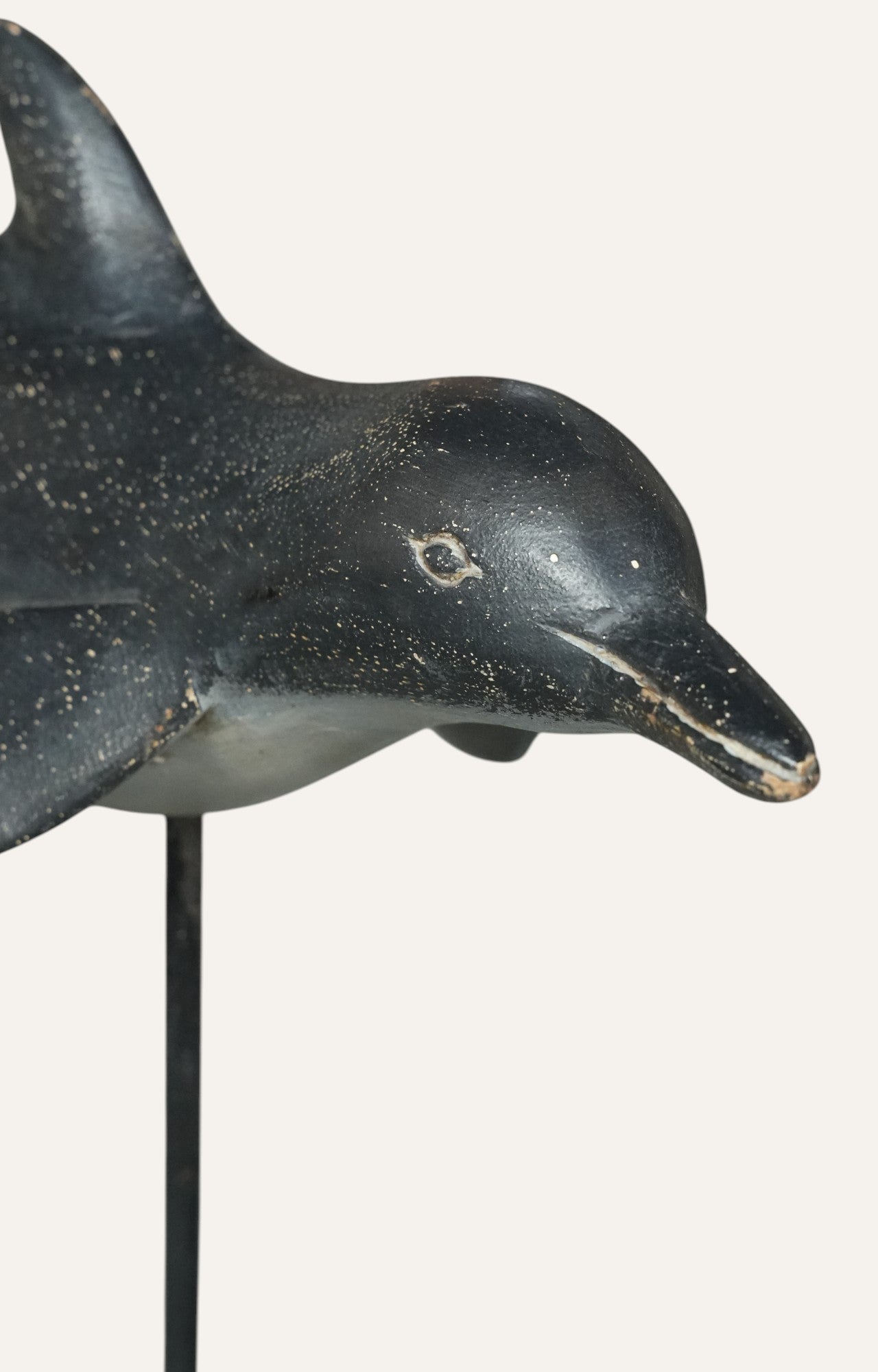 Flying Dolphin Metal Sculpture