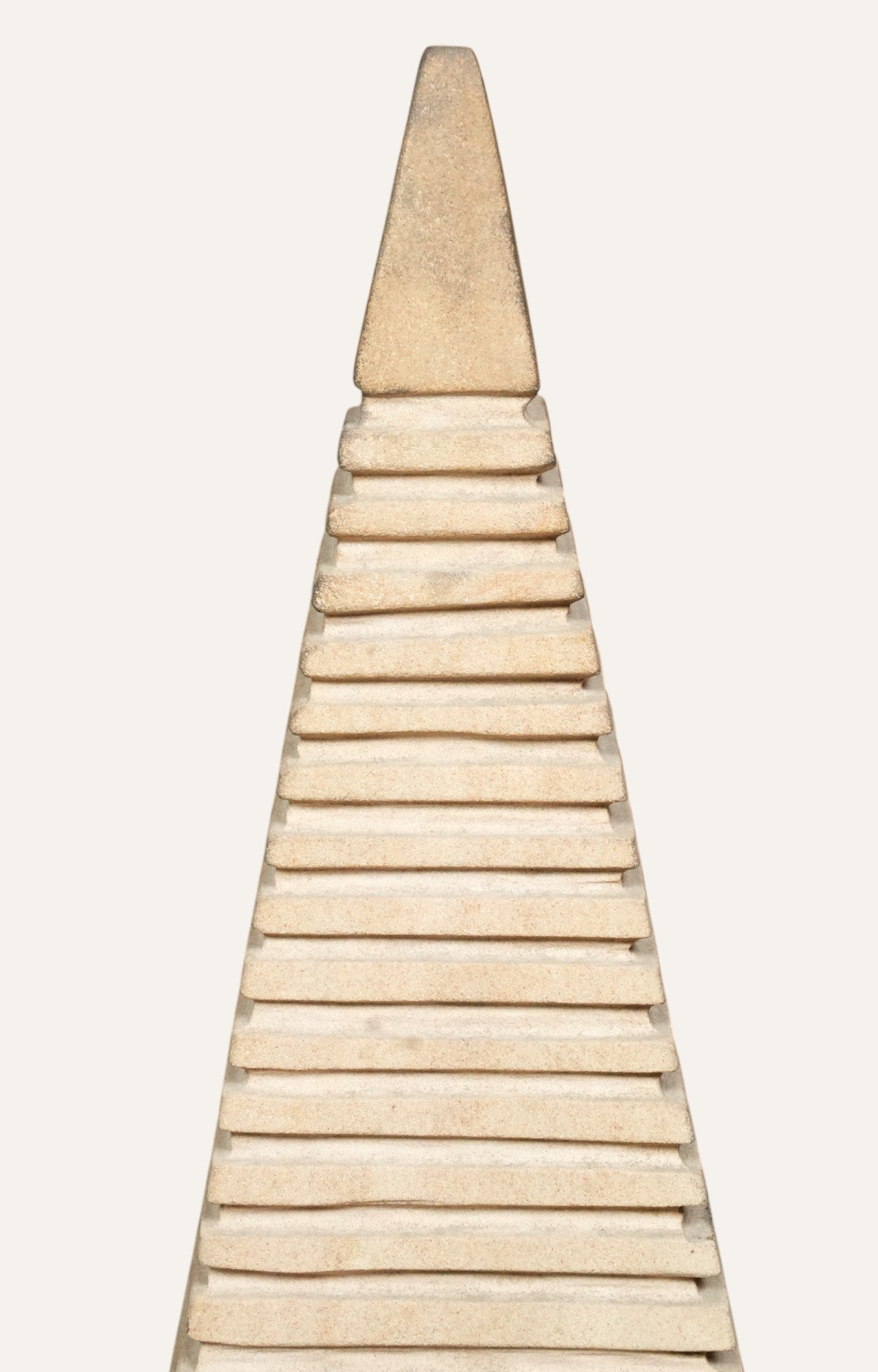 Layered Pyramid Stone Sculpture