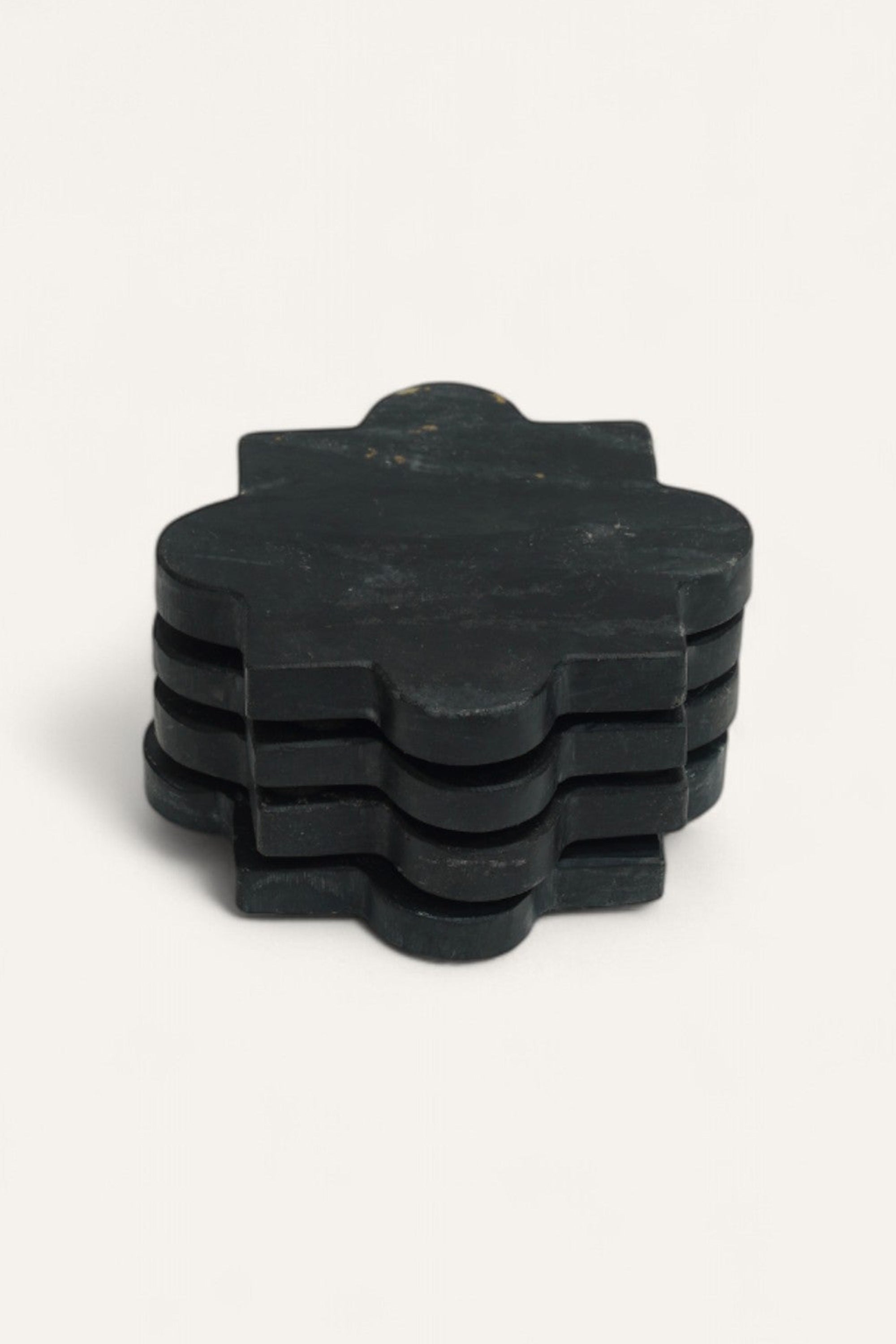Black Marble Coaster Set (Set of 4 pcs)
