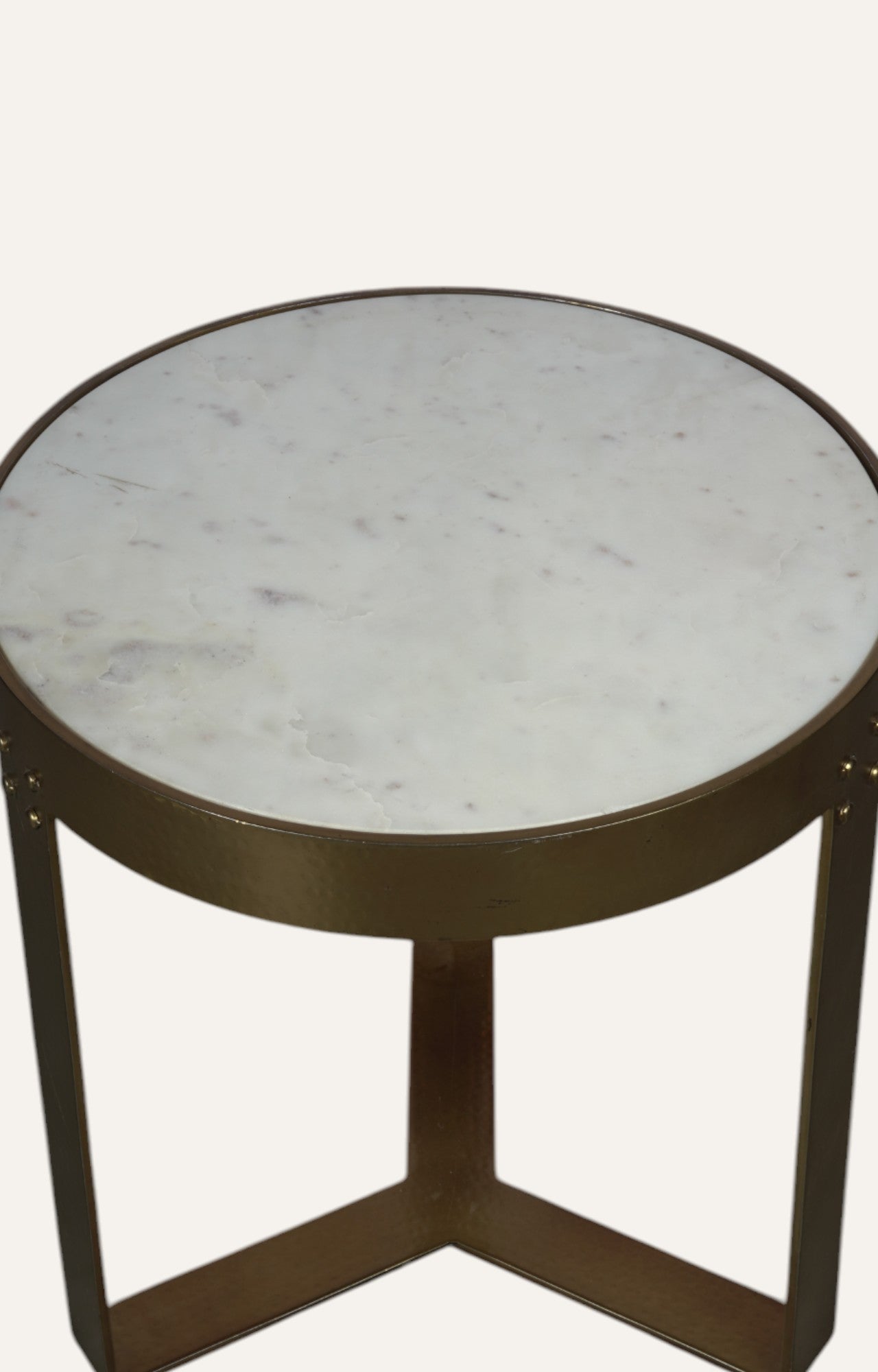 Marble top side table