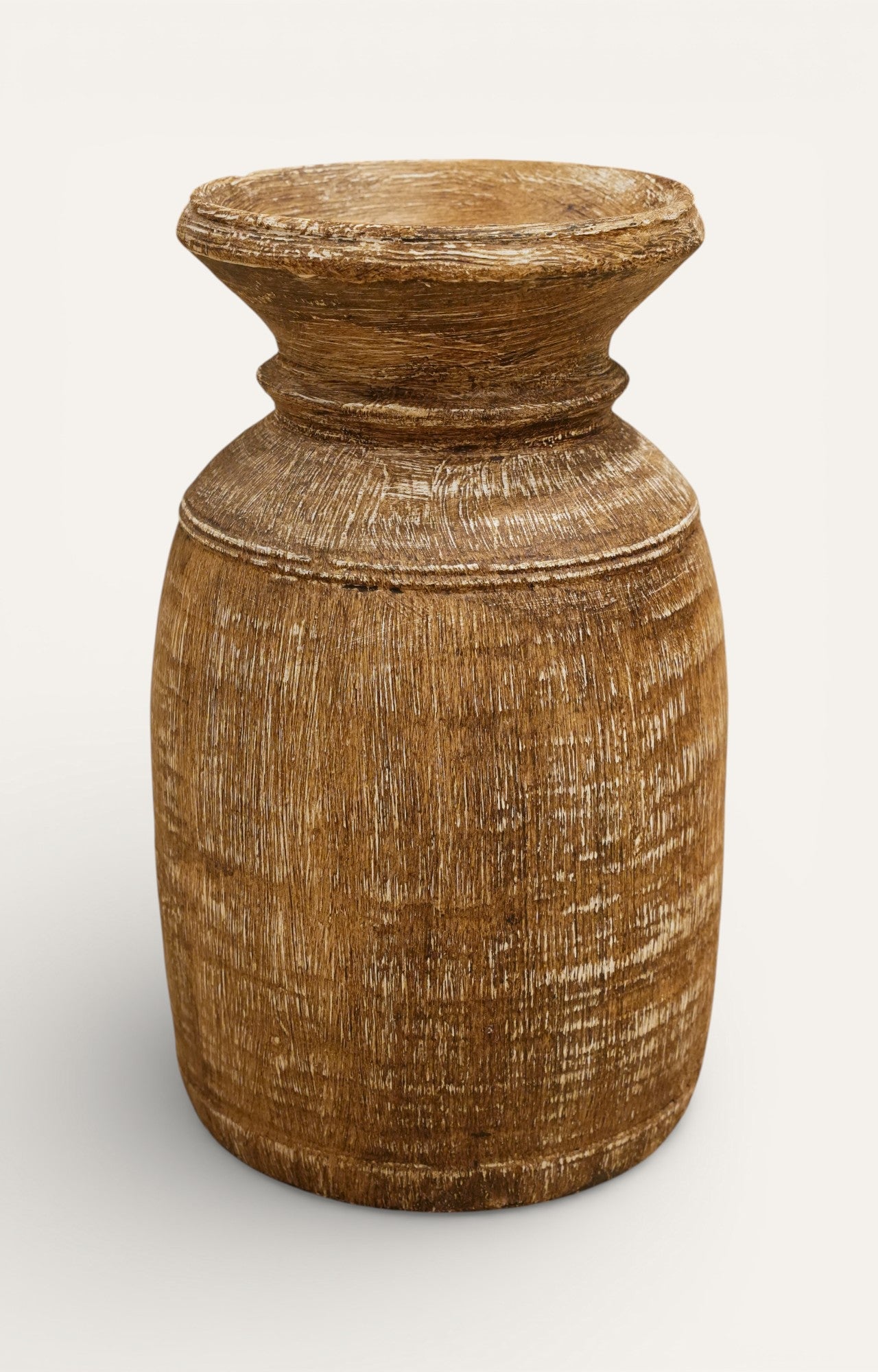 Artisanal Rustic Mango Wood Matka Set