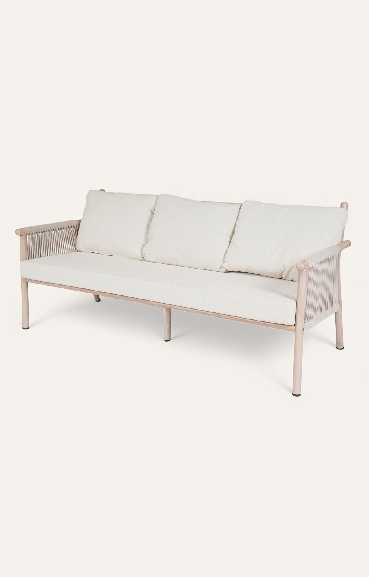 Tranquil Metal with Nylon Ropes 3 Seater Outdoor Sofa