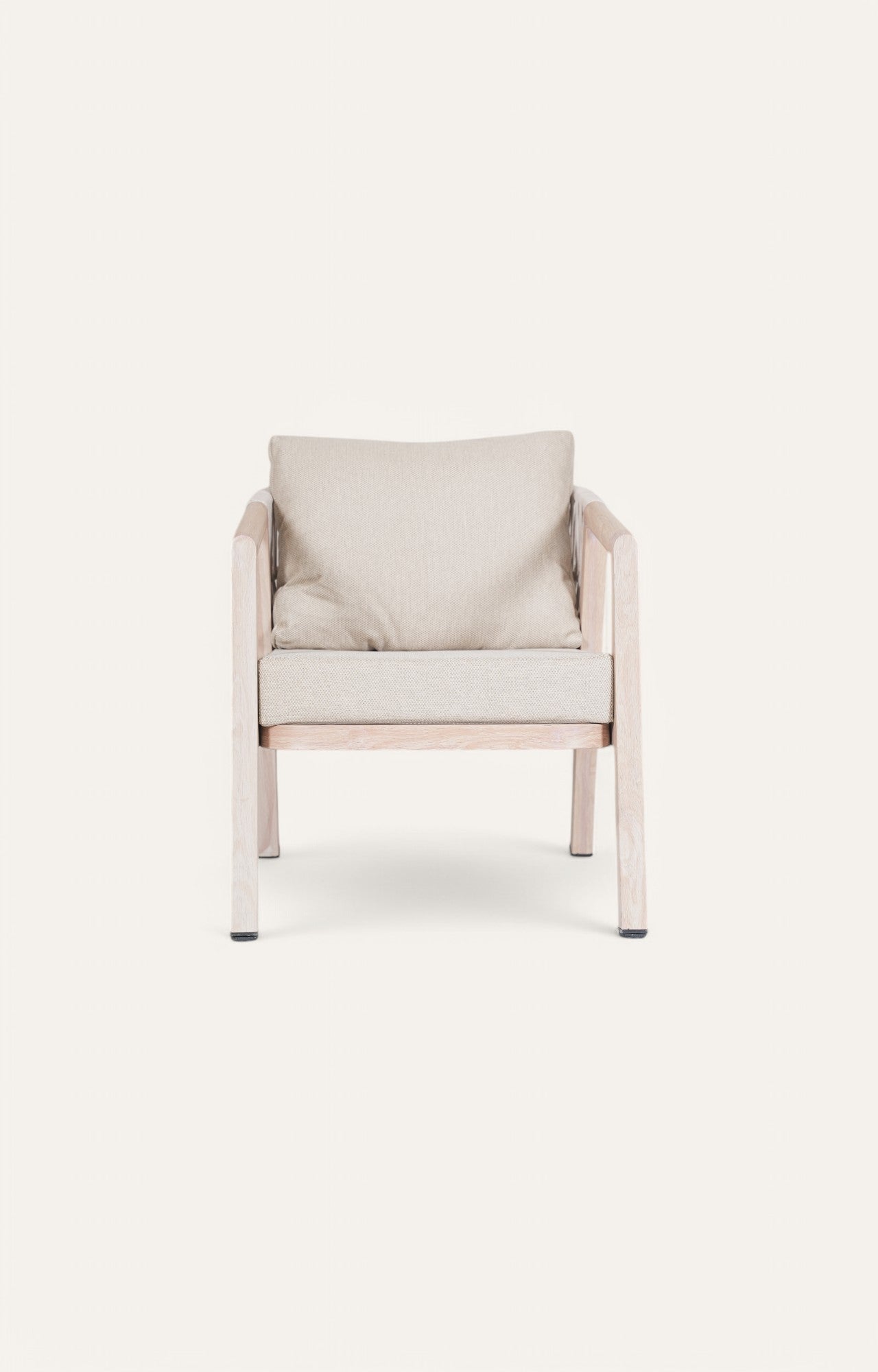 Bliss One Seater Outdoor Metal Armchair with Braided Nylon Ropes