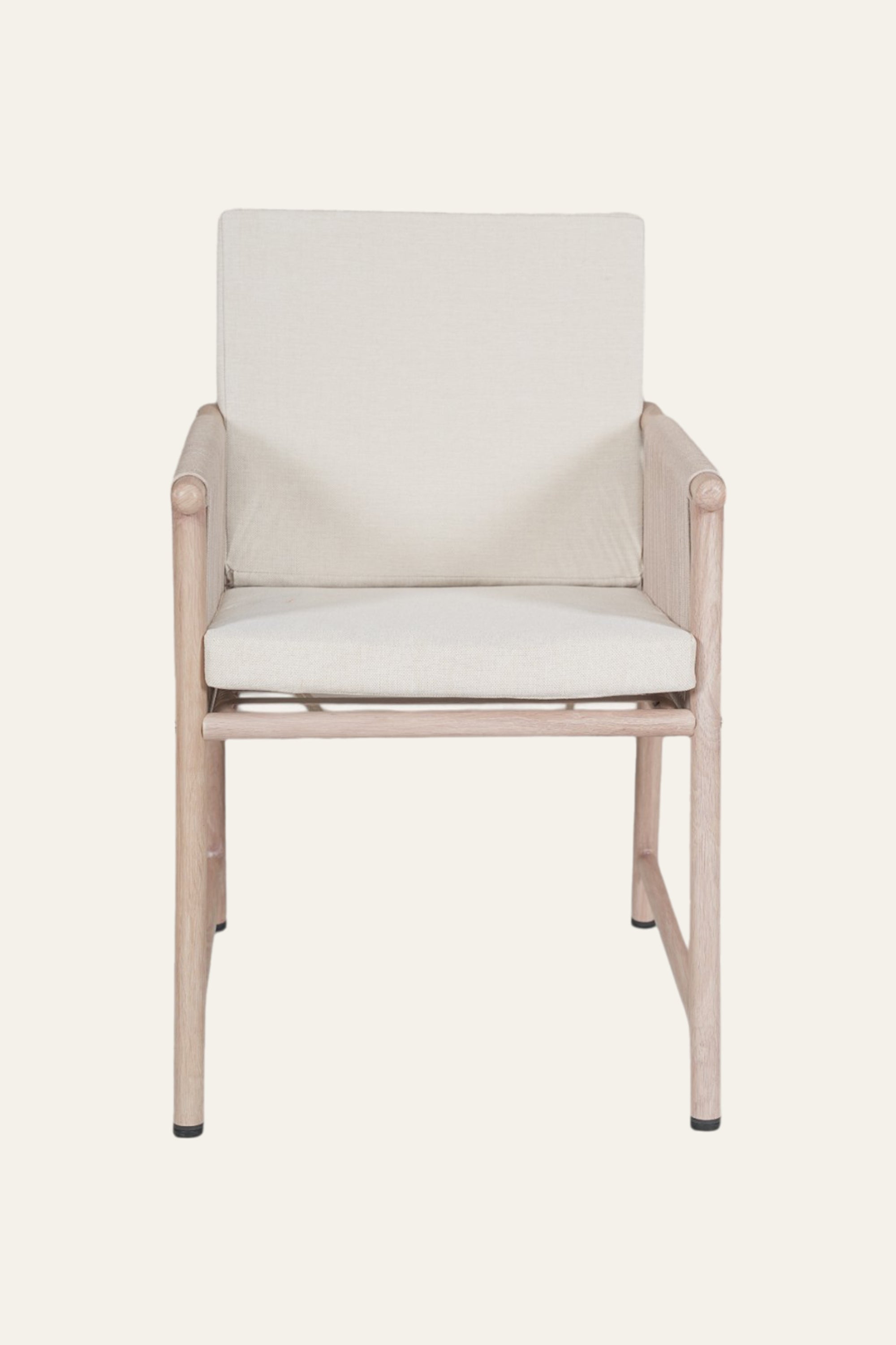 One-Seater Metal Outdoor Armchair with Nylon Ropes