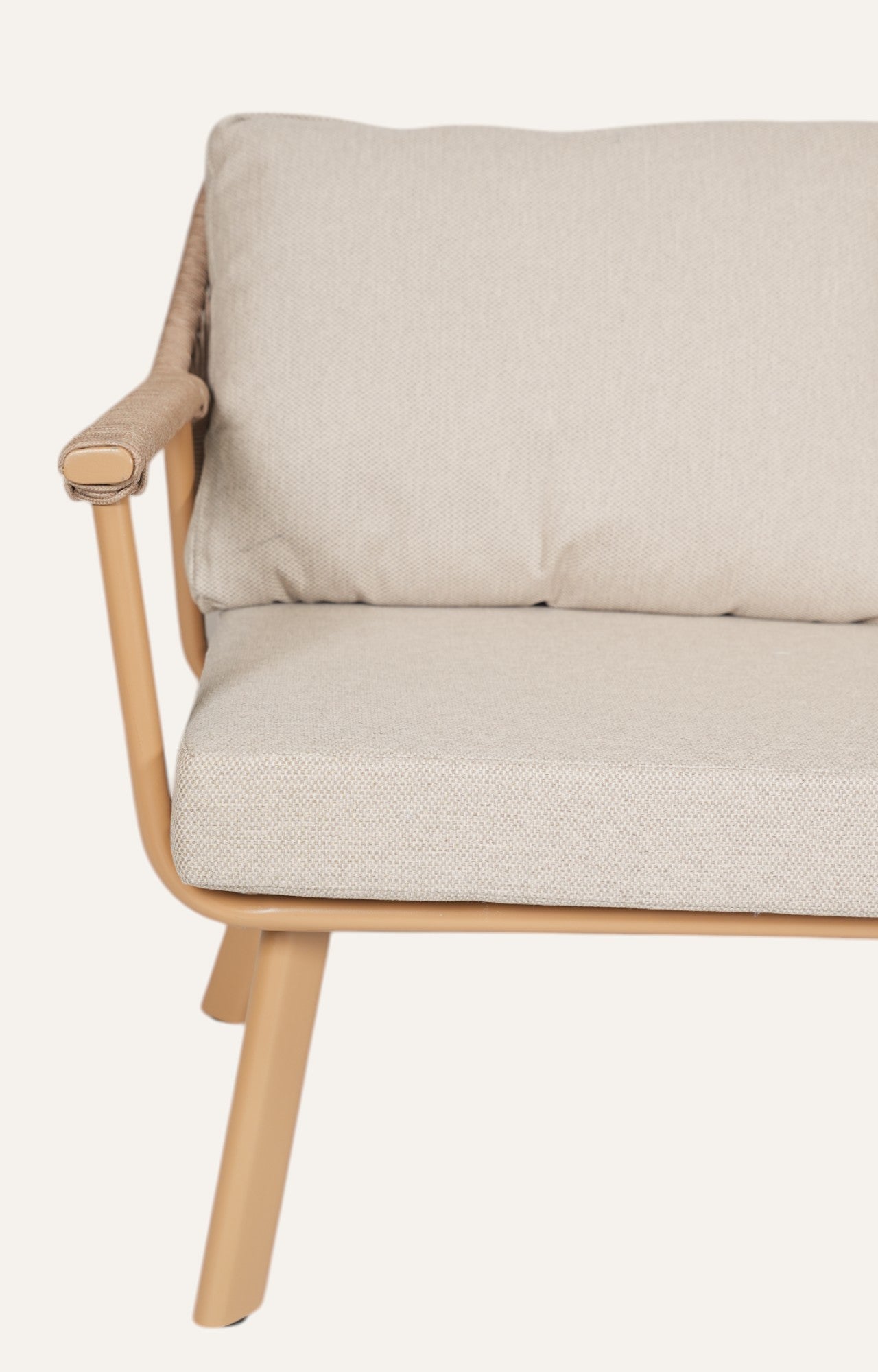 Savannah Two-Seater Metal with Nylon Rope Outdoor Sofa