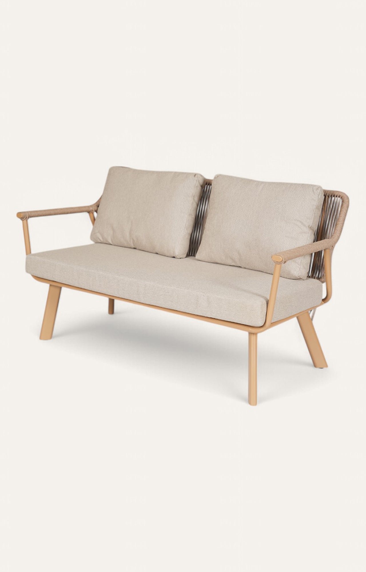 Savannah Two-Seater Metal with Nylon Rope Outdoor Sofa