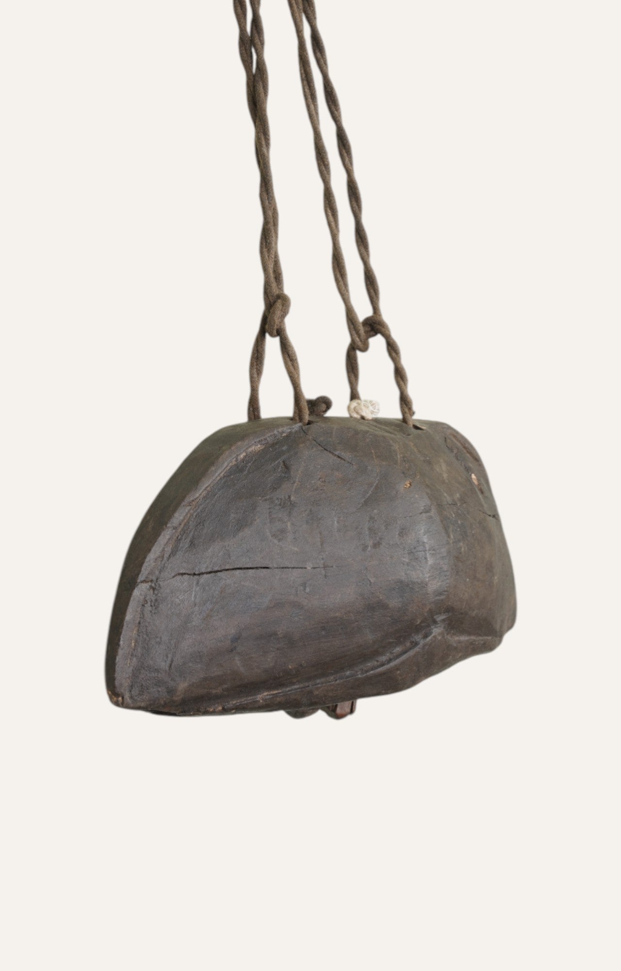 Vintage Wooden Hanging Décor with Rope