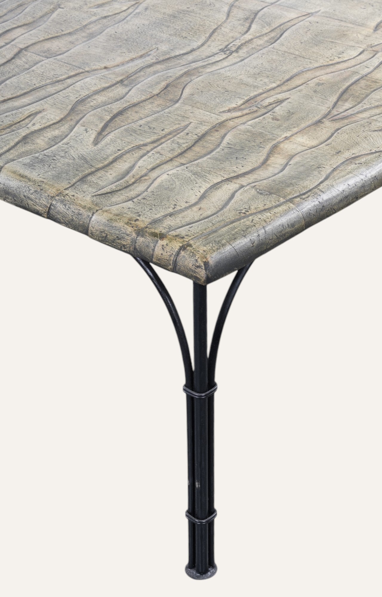 Tiger skin painted coffee table