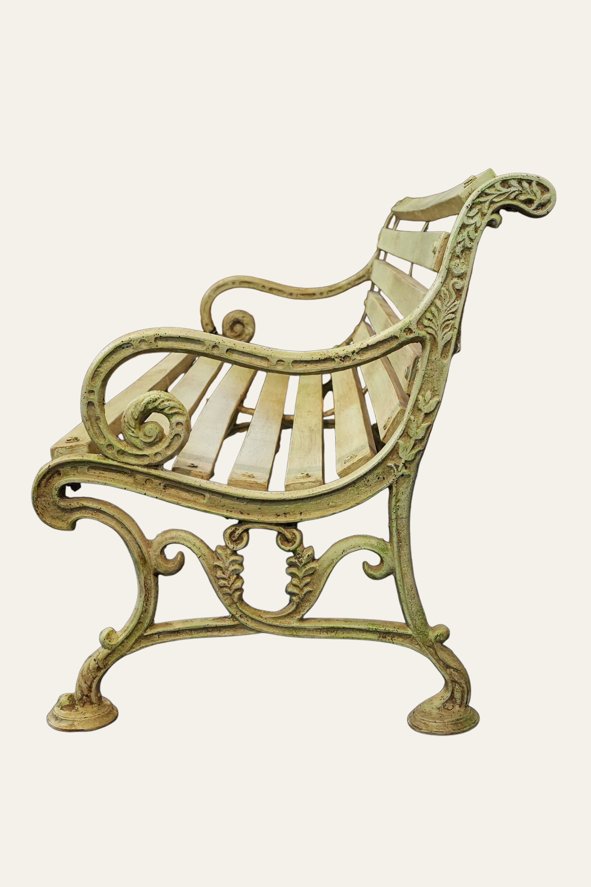 Cast Iron Outdoor Bench for Garden & Patio