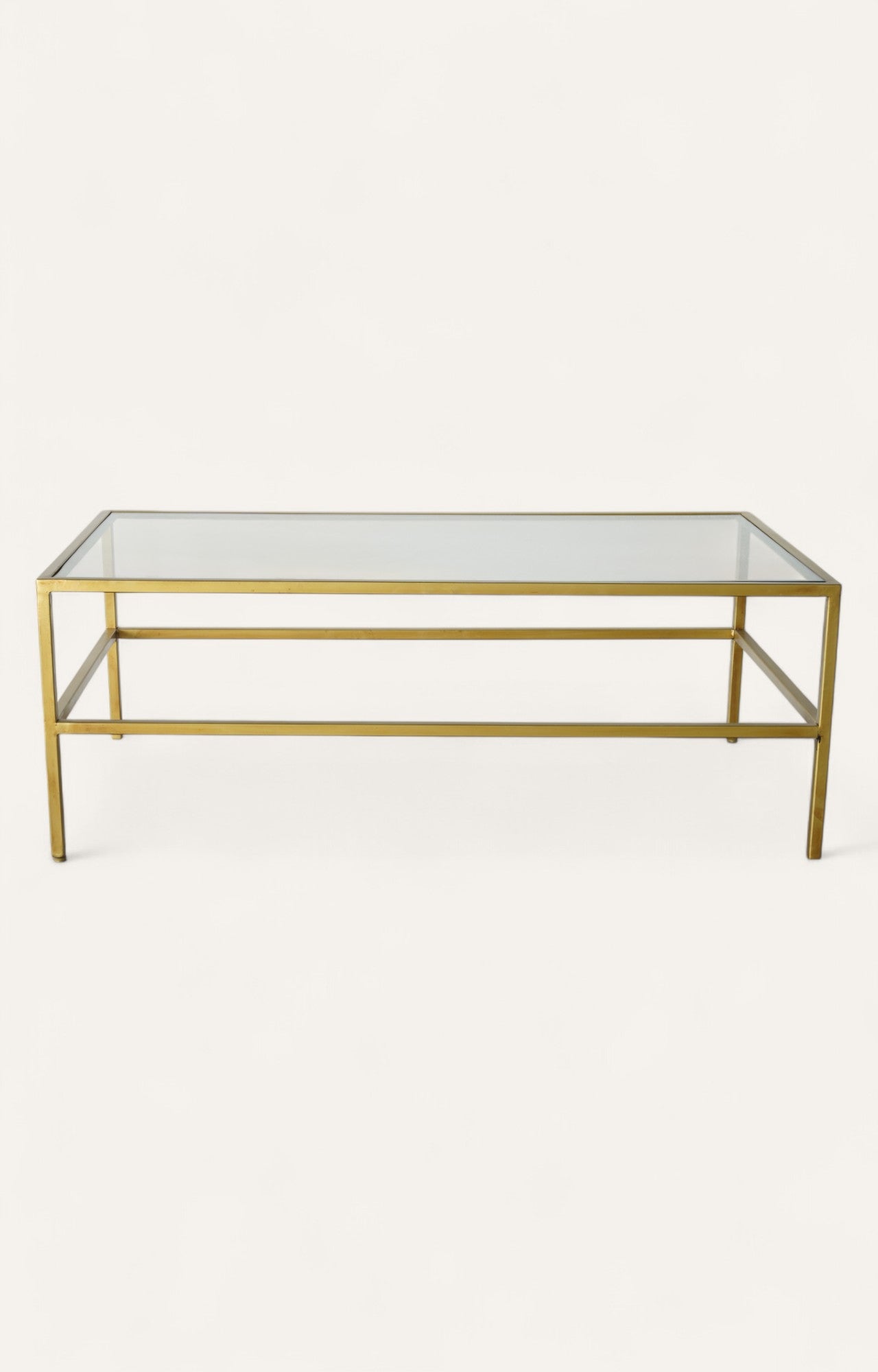 Metal With Glass Coffee Table