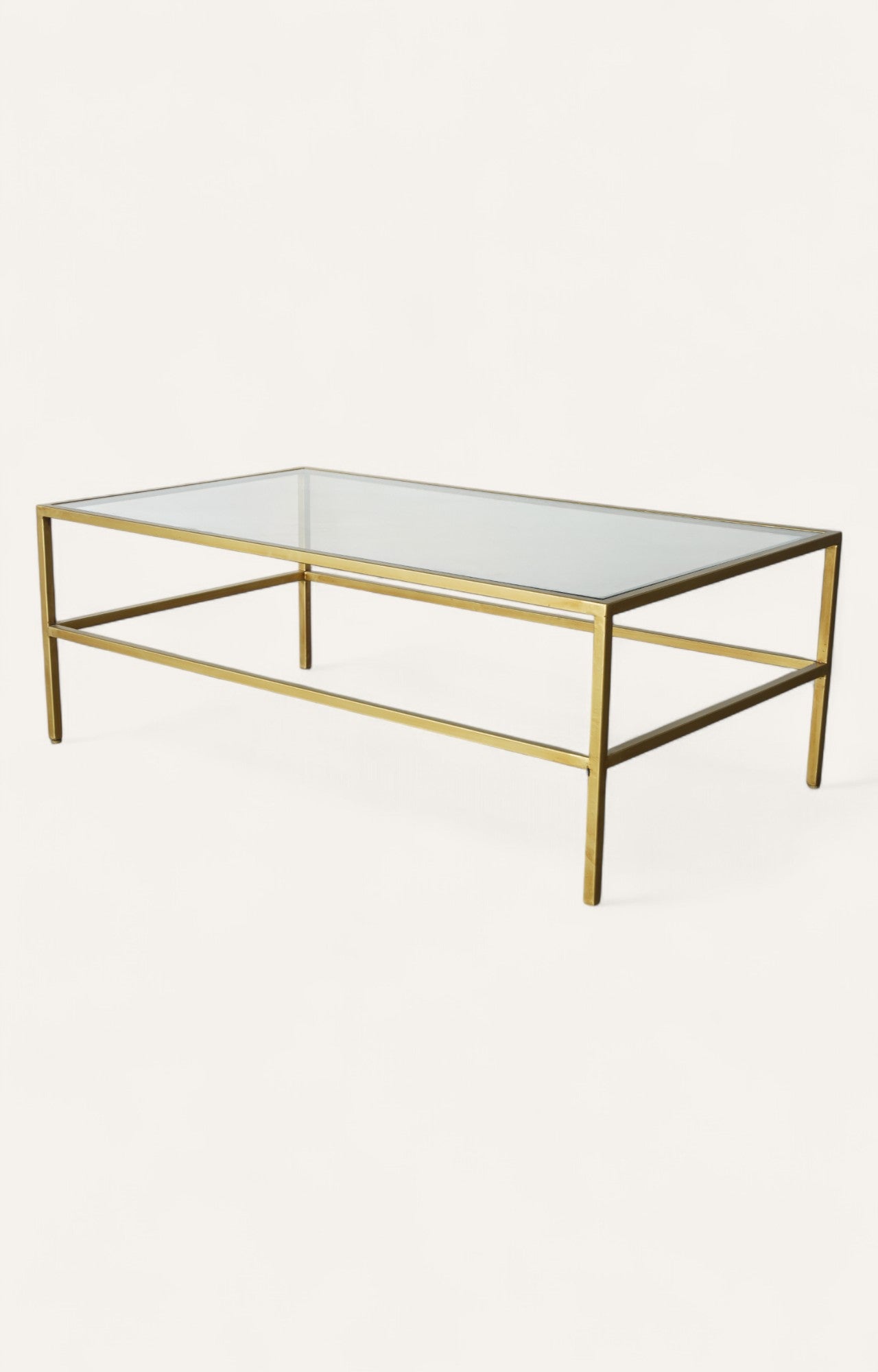 Metal With Glass Coffee Table