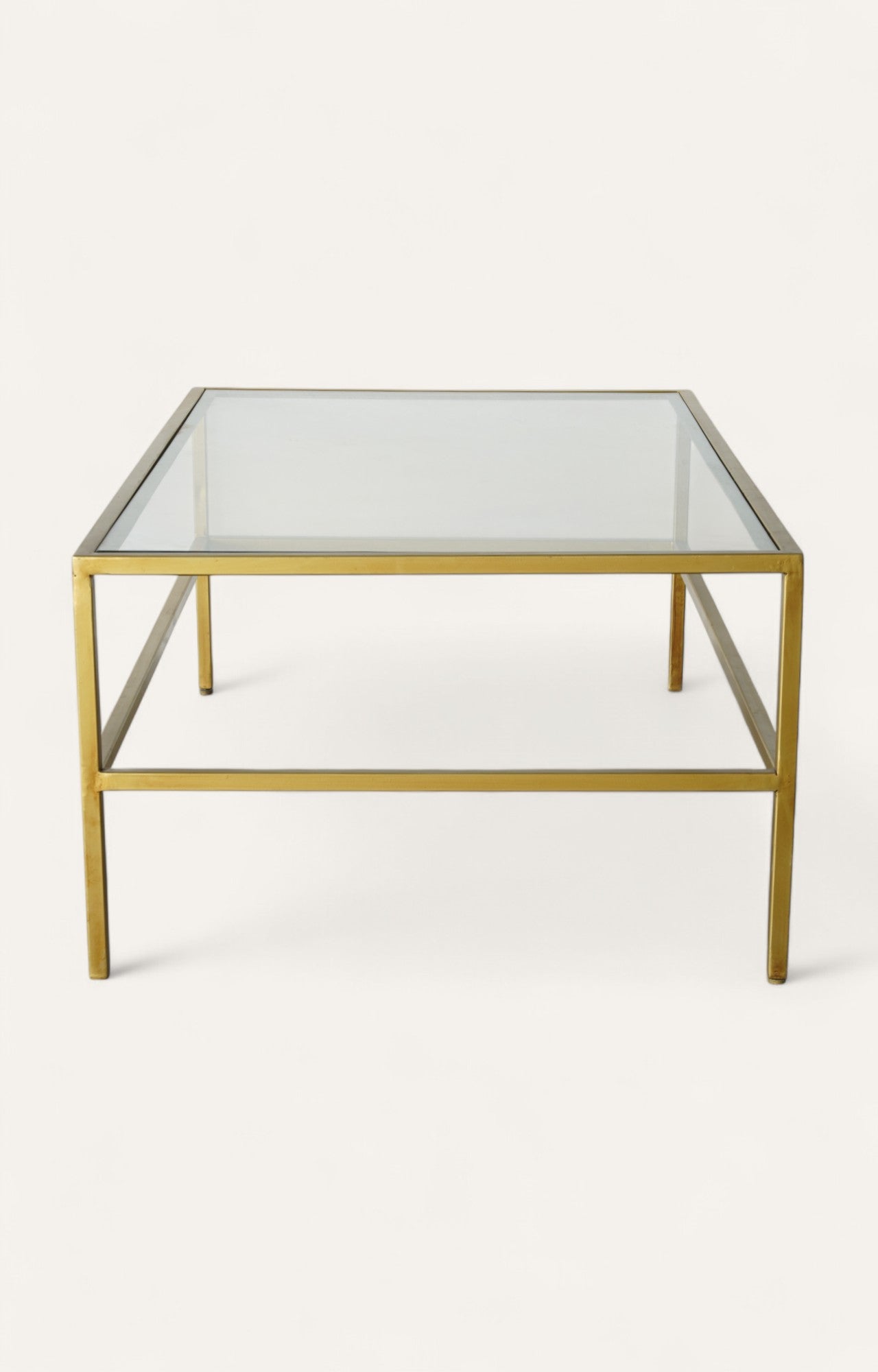 Metal With Glass Coffee Table