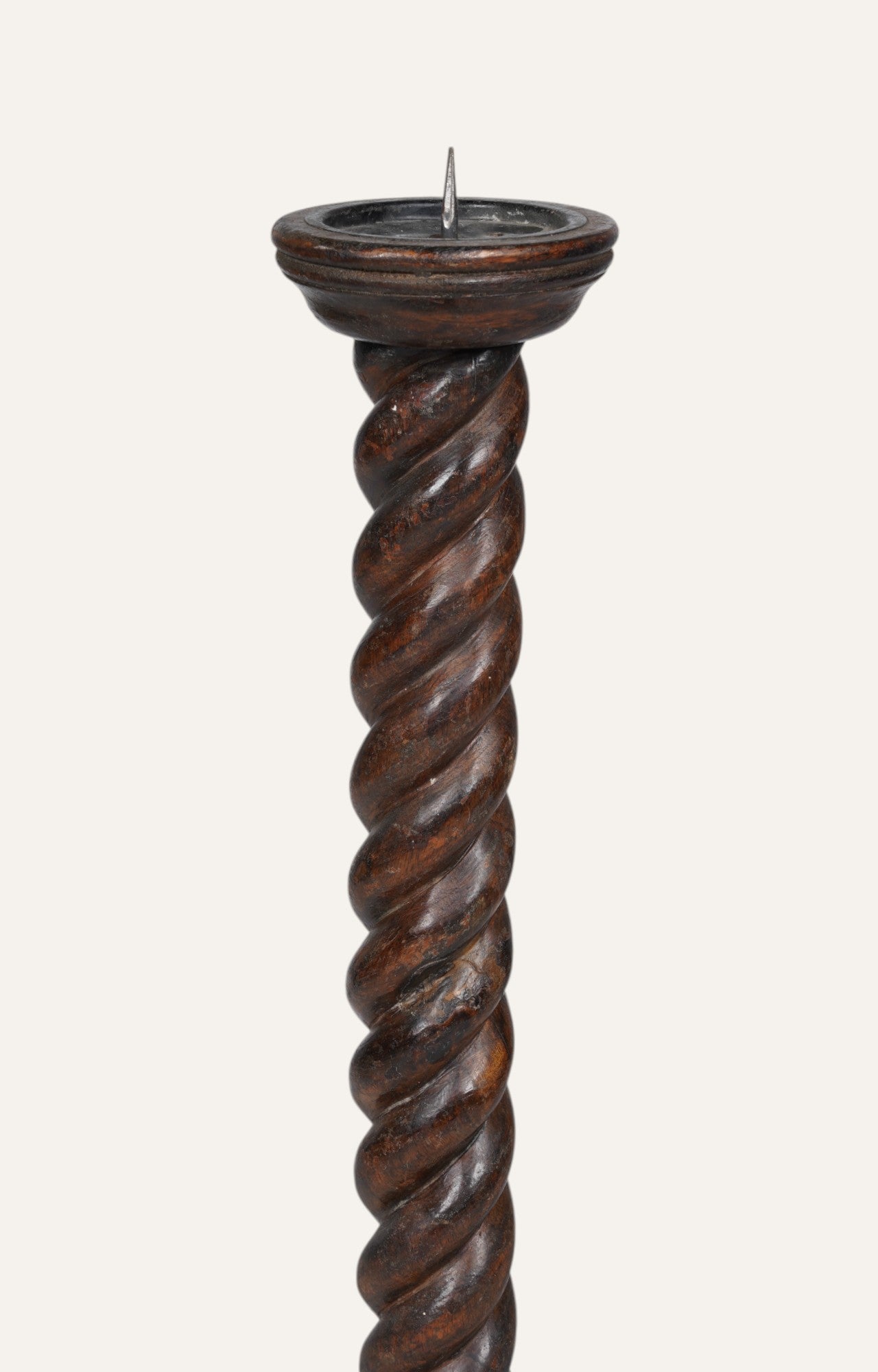 Rust Helix Classic Wooden Candle Stand