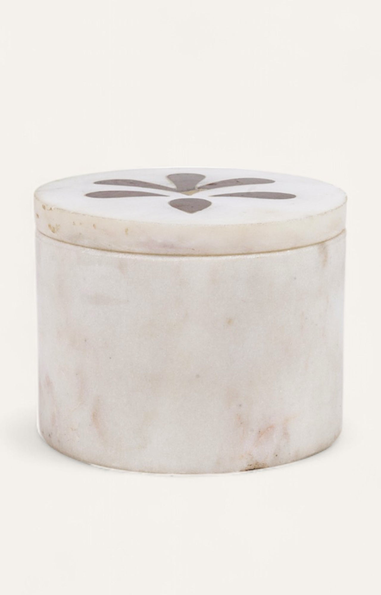 Petite Marble Box with Brass Inlay